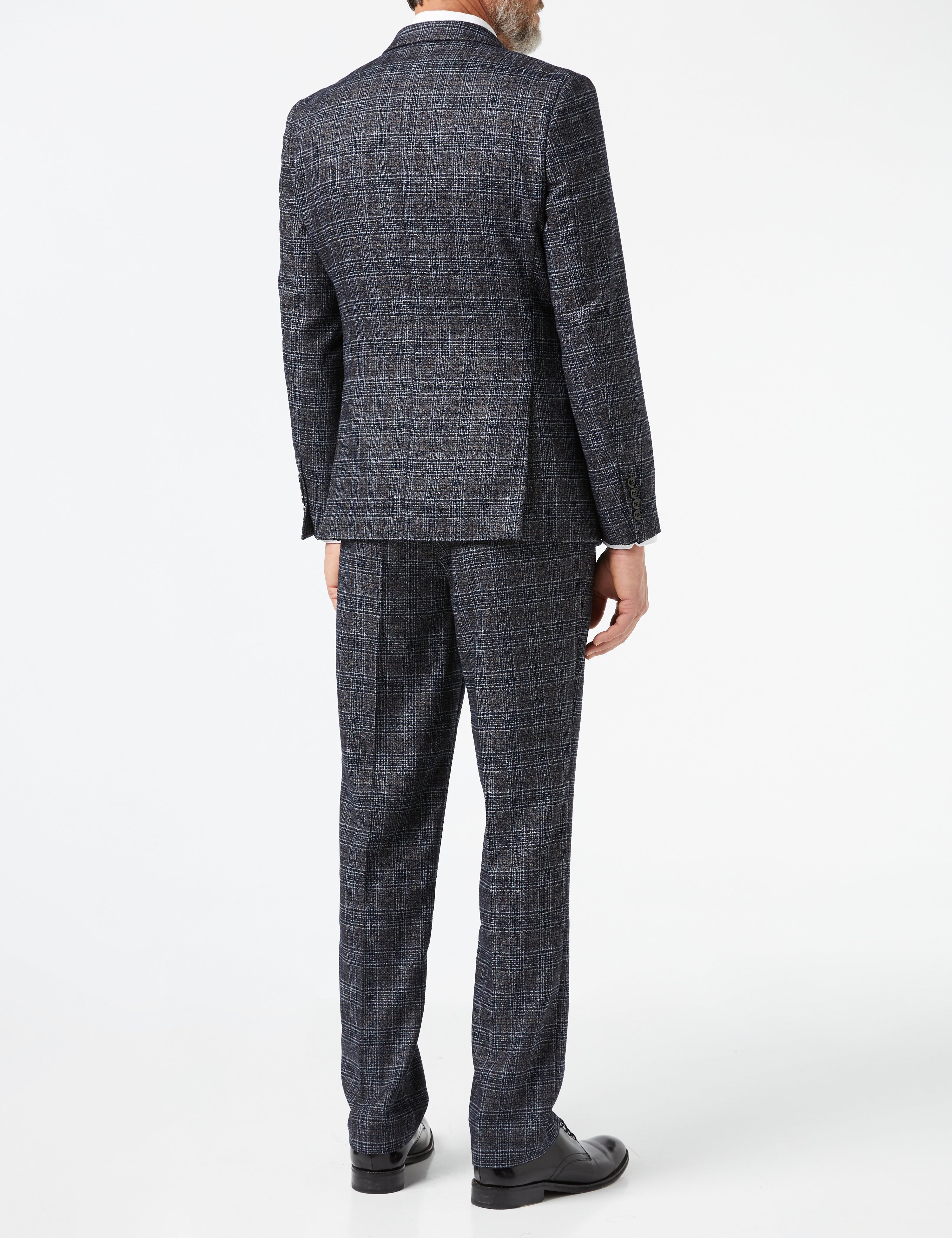 Grey Tweed Check Suit