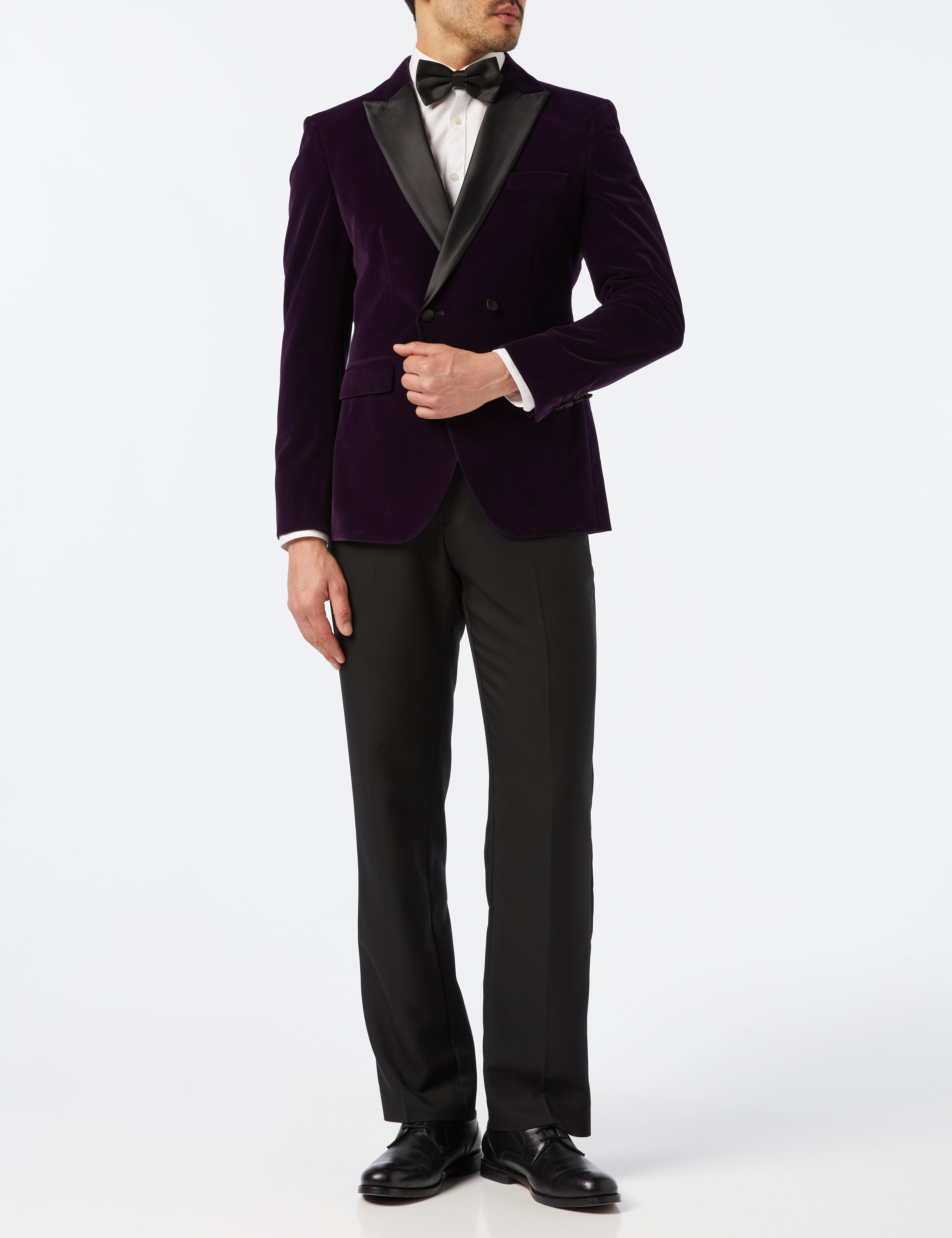 Purple Soft Velvet Dinner Jacket