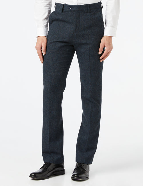 TWEED BLUE TROUSERS