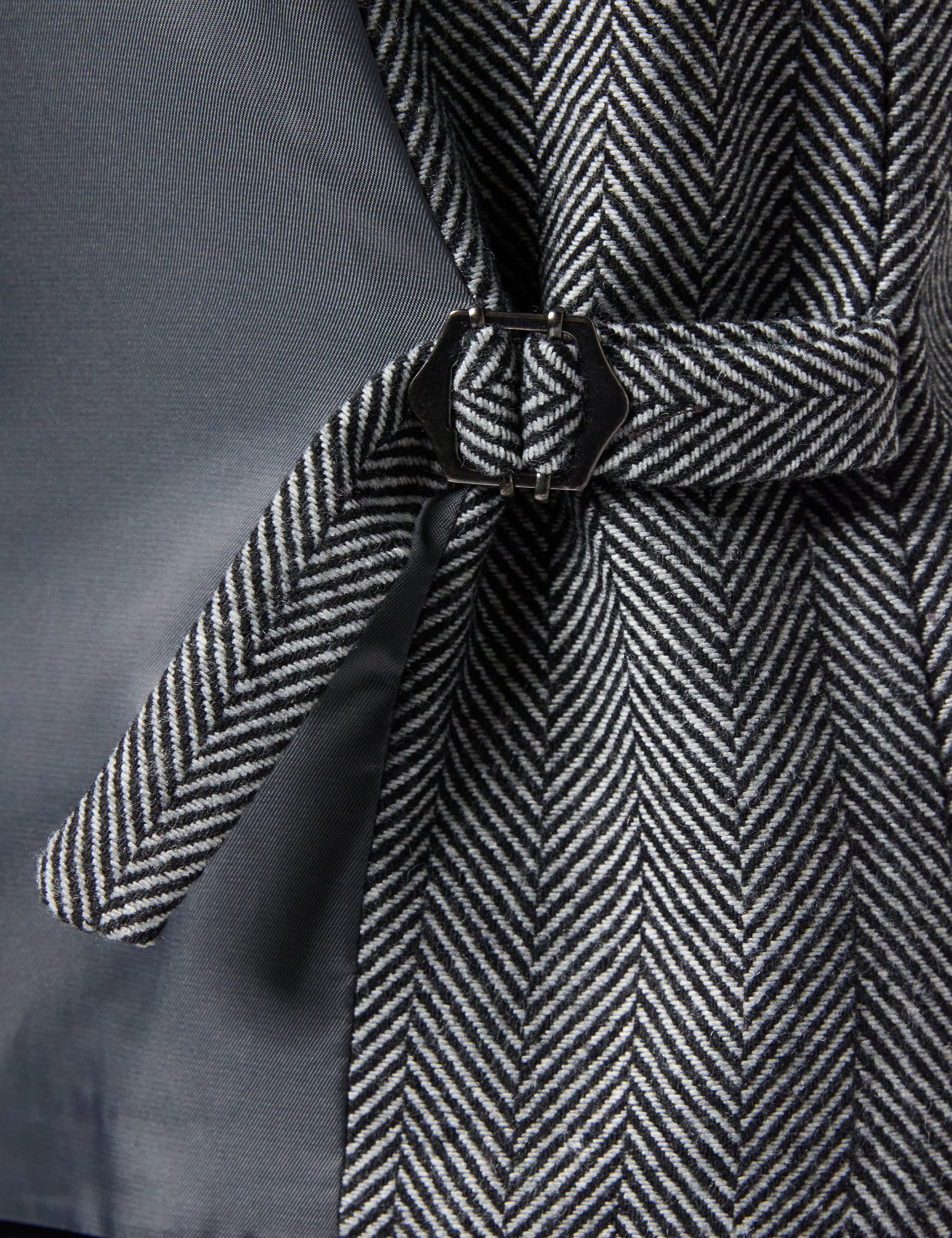 Herringbone Tweed Grey Waistcoat