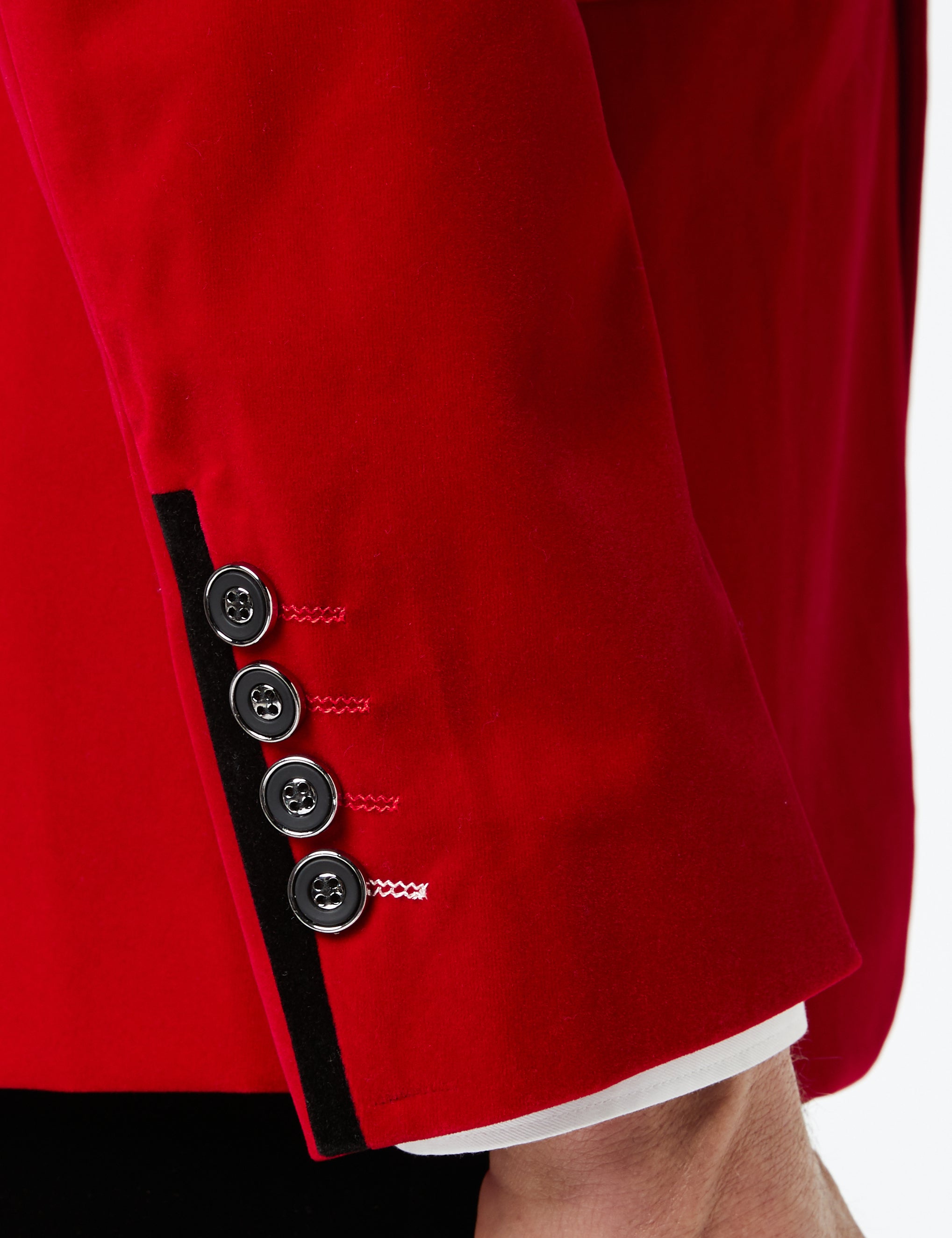 Red Soft Velvet Dinner Jacket