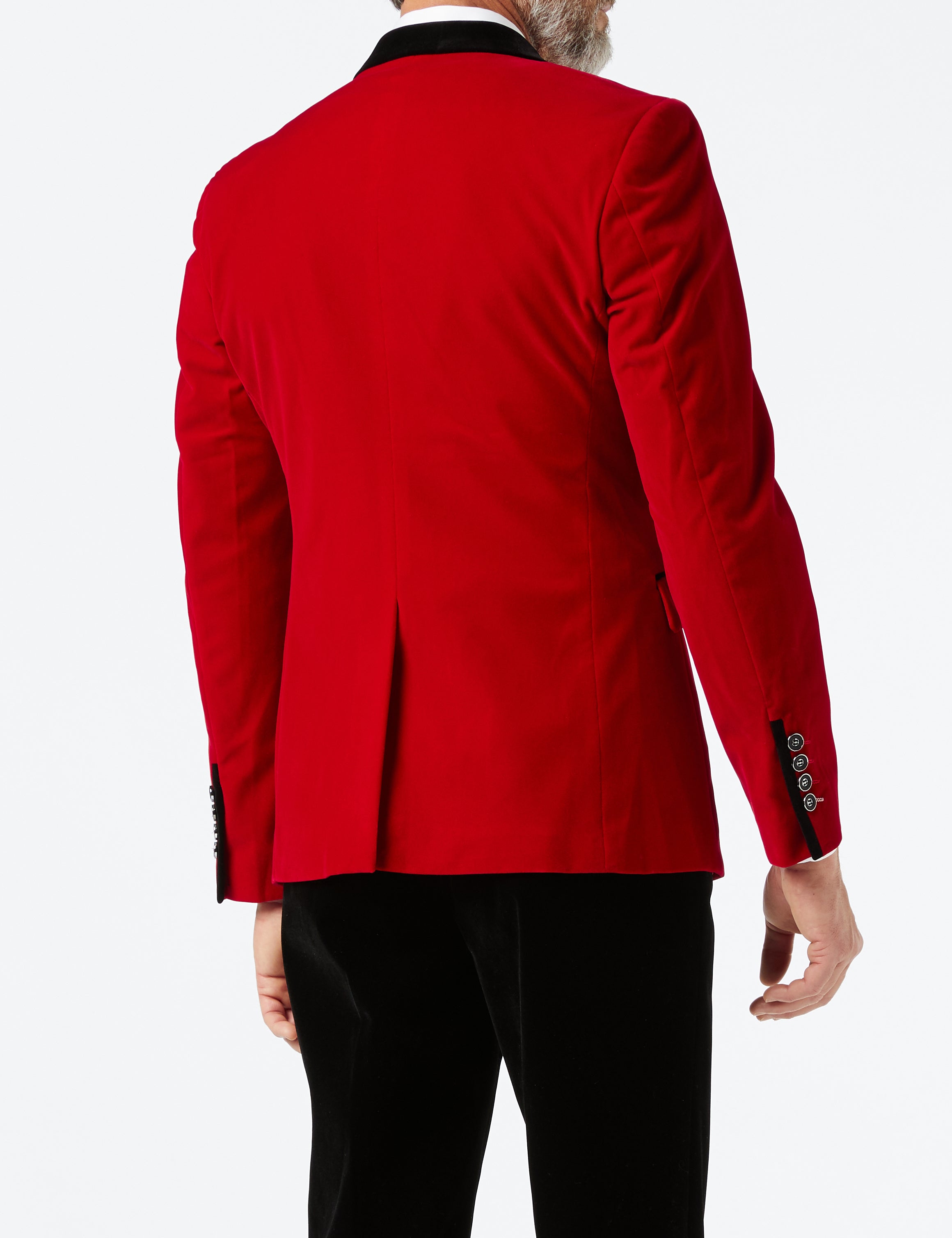 Red Soft Velvet Dinner Jacket