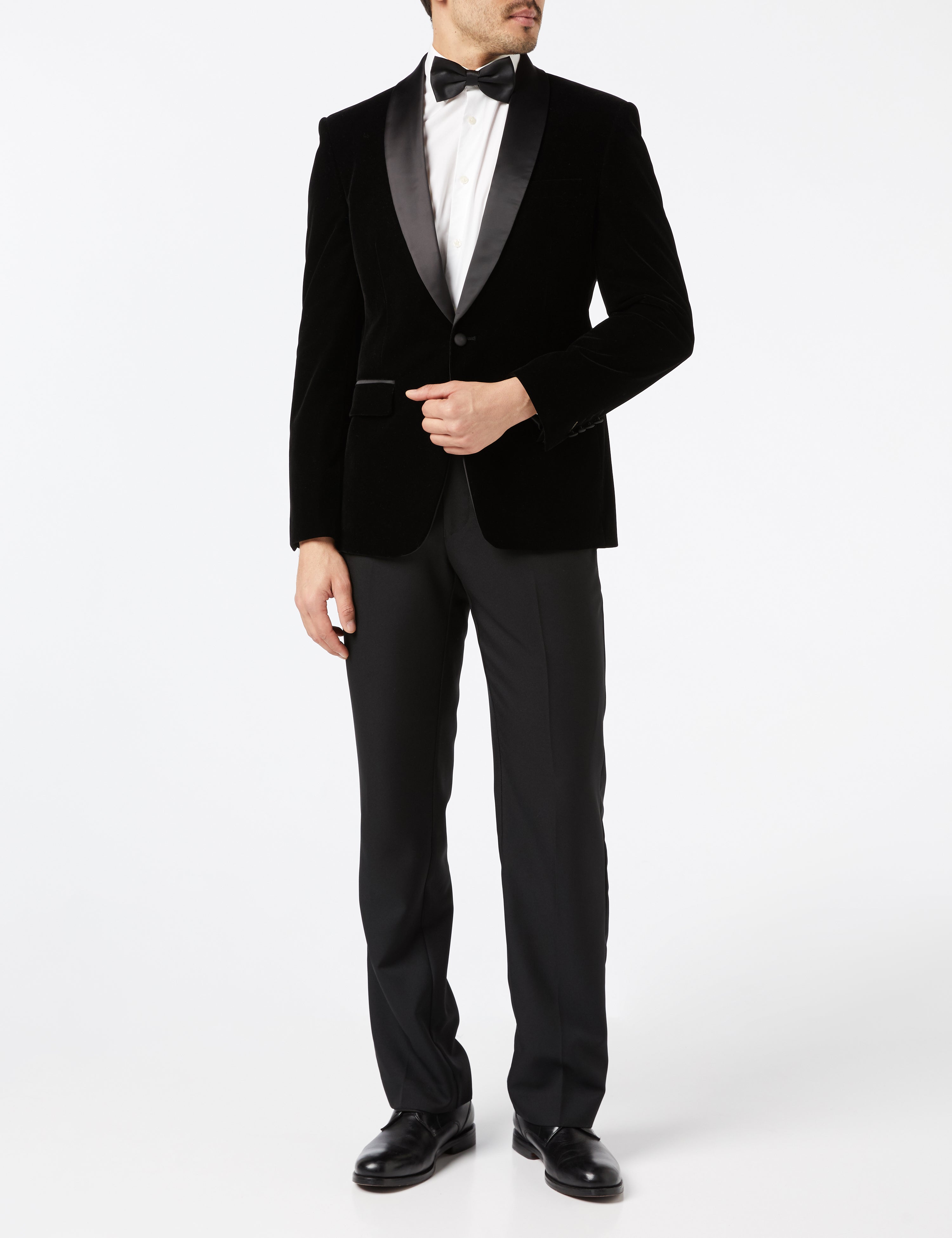 Tuxedo Black Soft Velvet Jacket