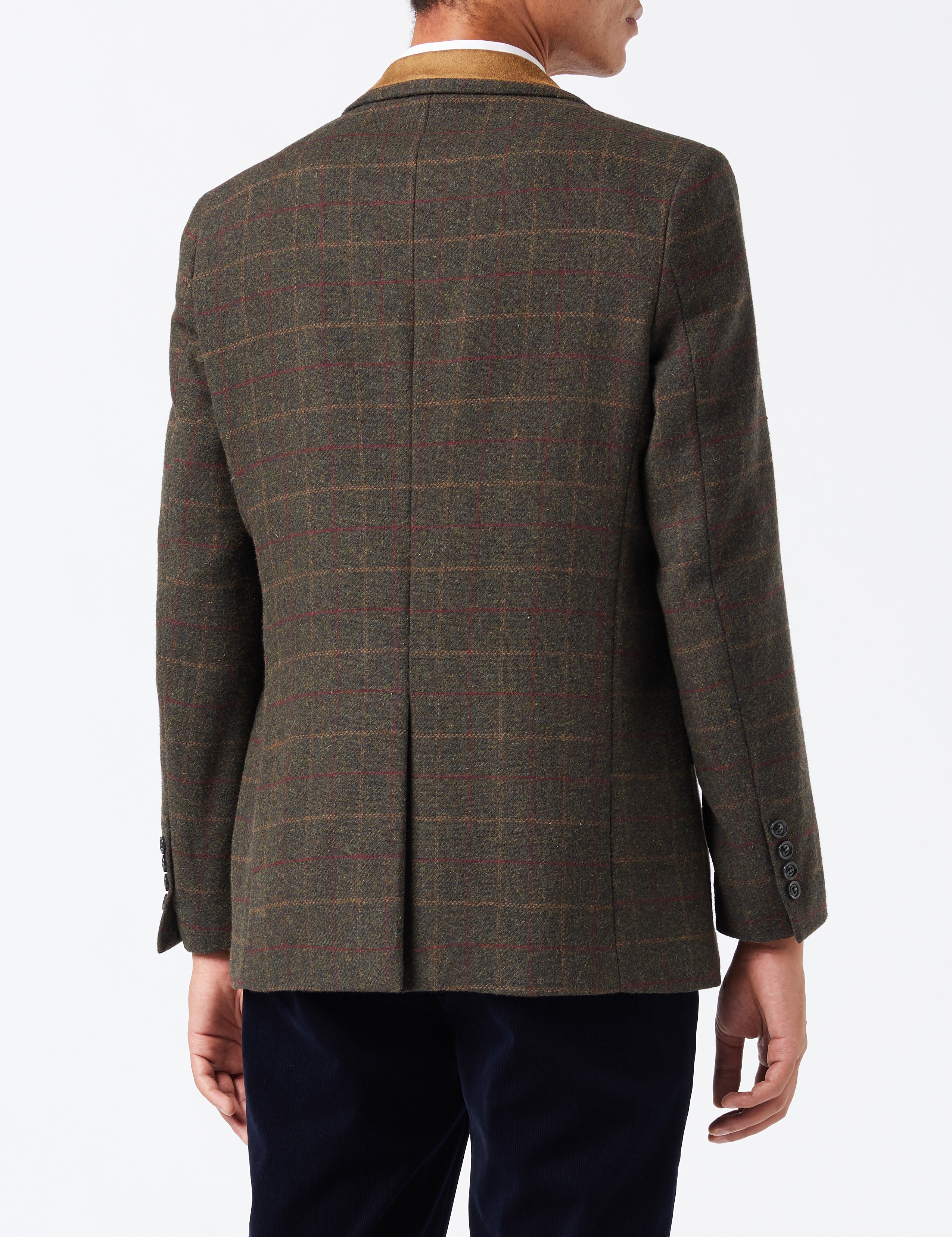 VITORI - VESTE À CARREAUX EN TWEED VERT