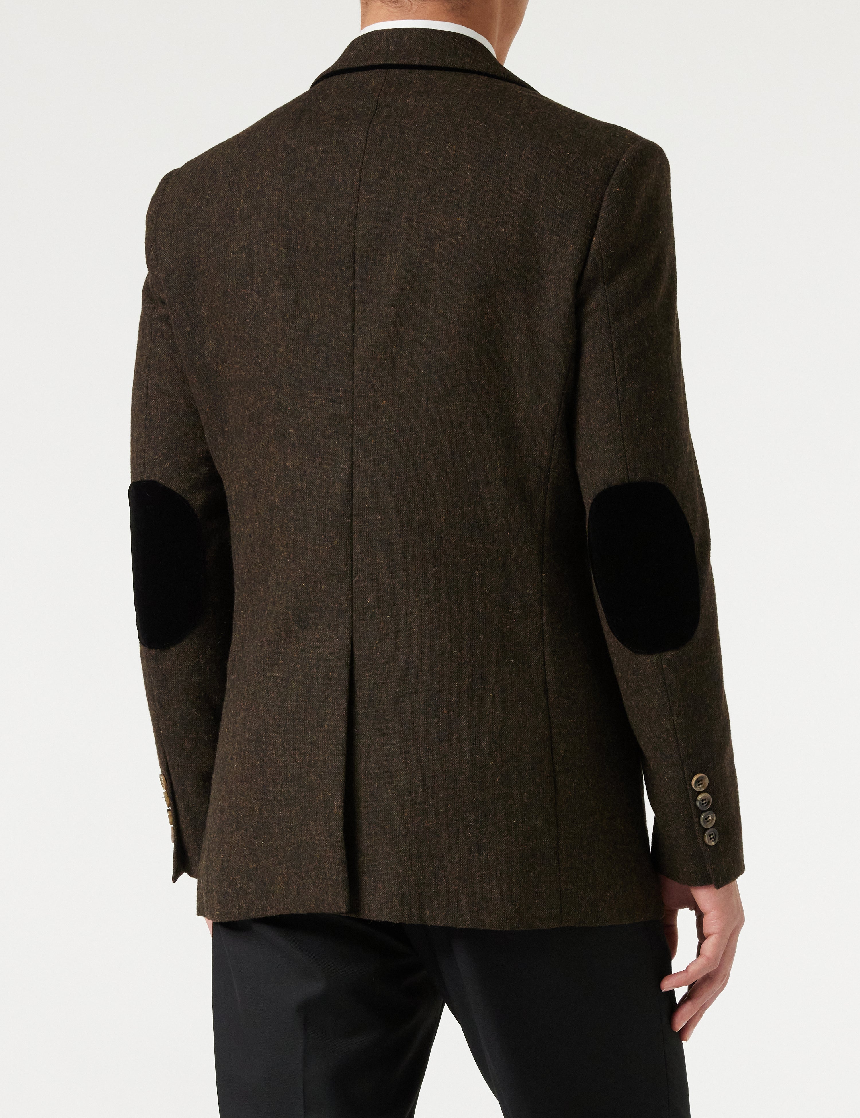 DANE – DUNKELBRAUNER BLAZER AUS TWEED