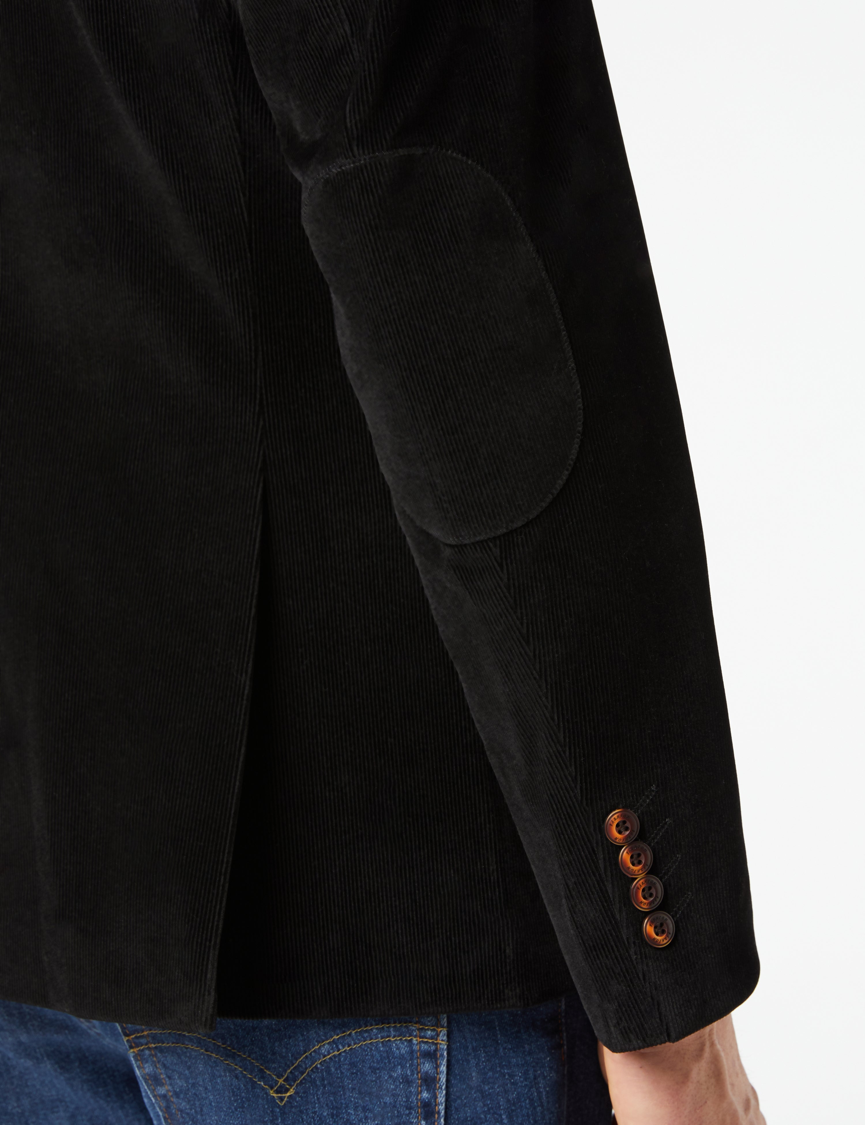 Black Corduroy Blazer Jacket