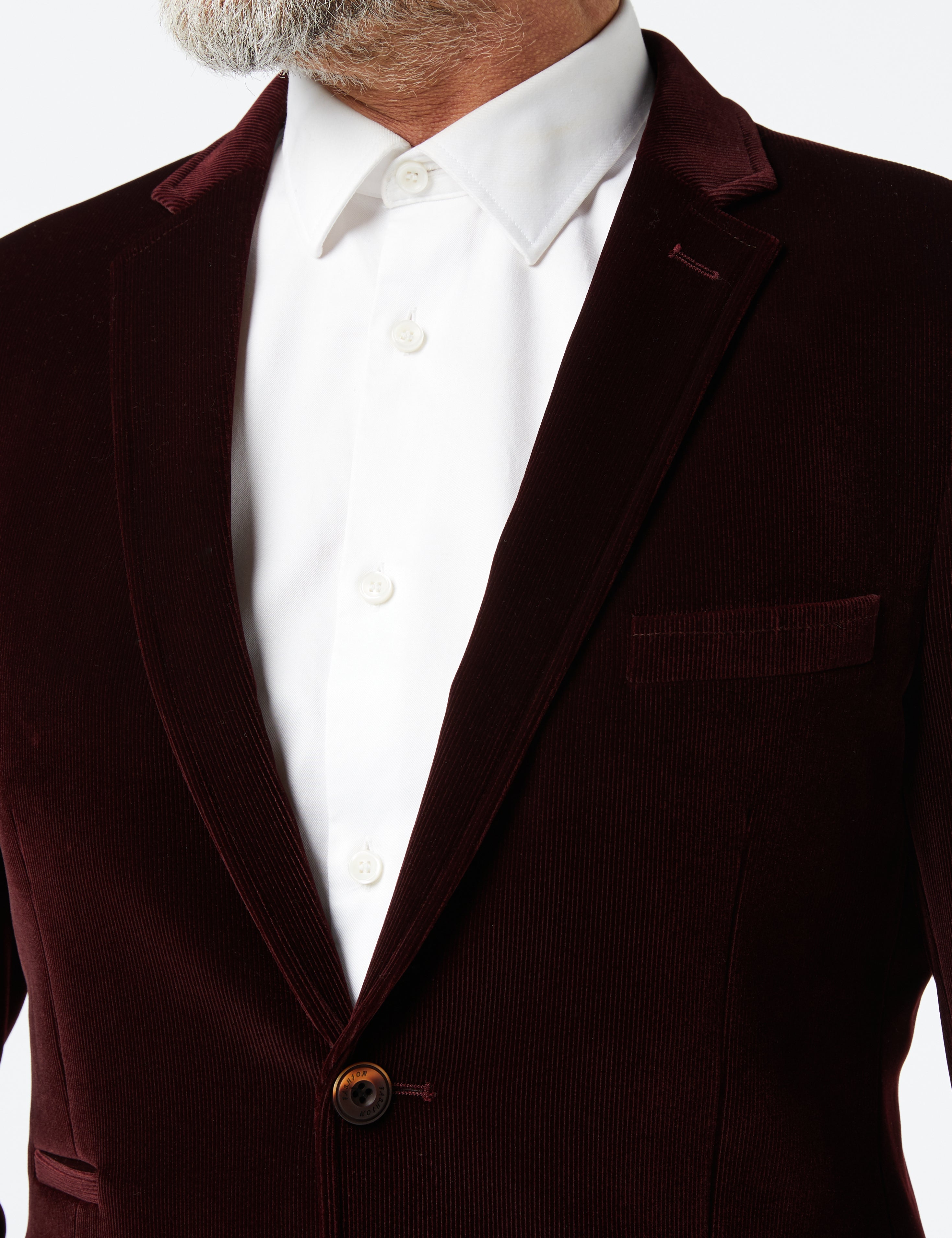 Maroon Corduroy Blazer Jacket