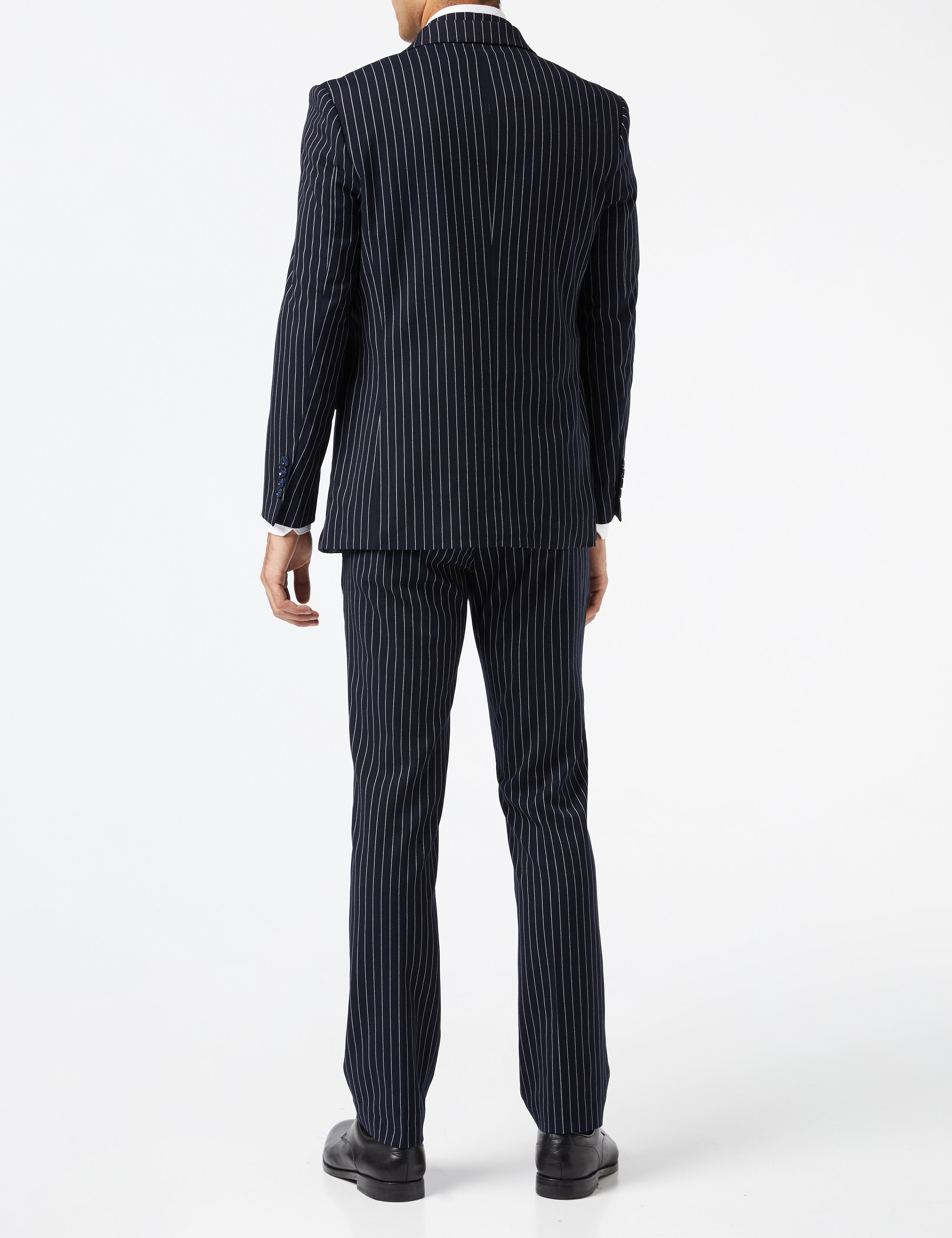 ALFRED - Navy Chalk Stripe Double Breasted Suit