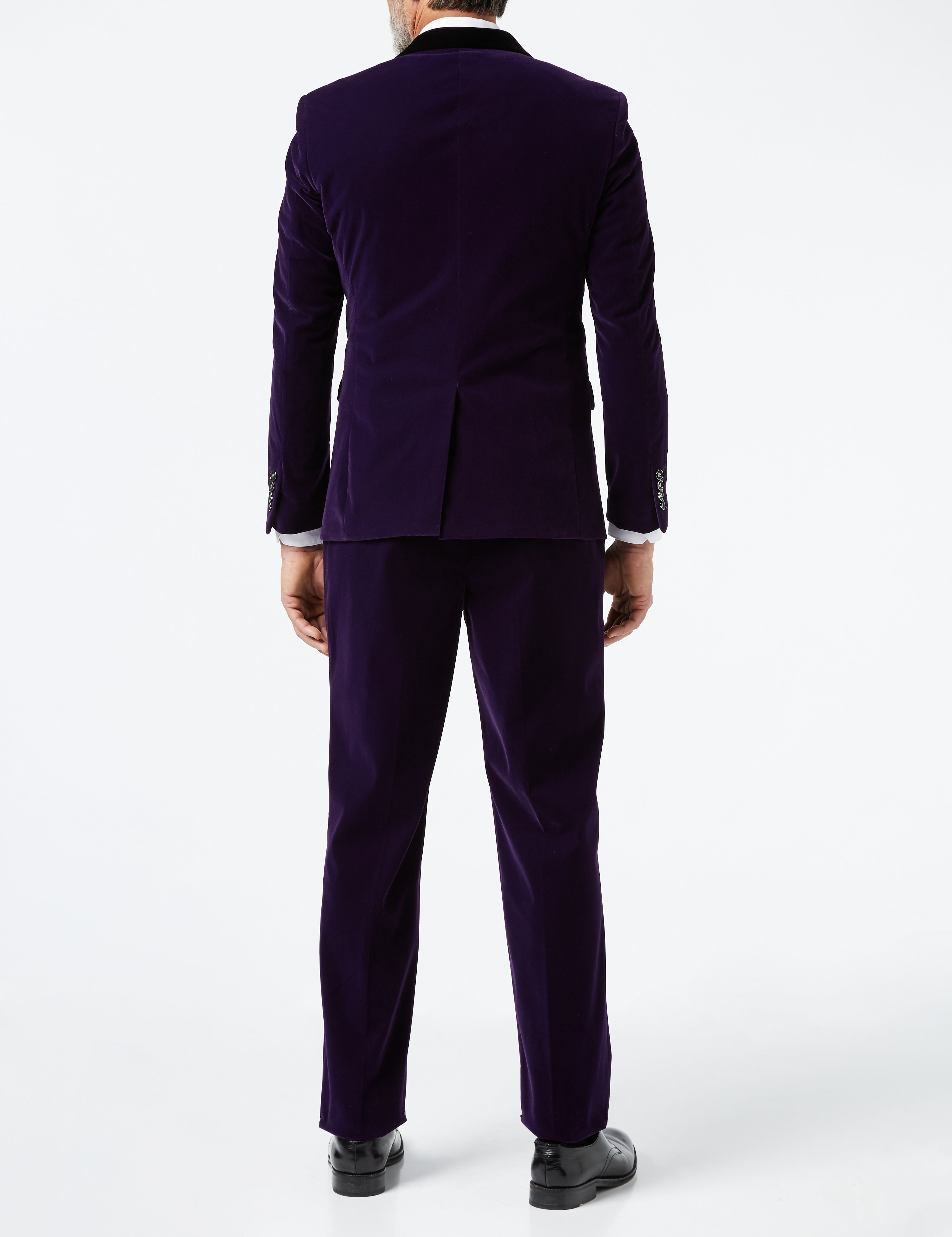 Purple Velvet 3 Piece Wedding Suit