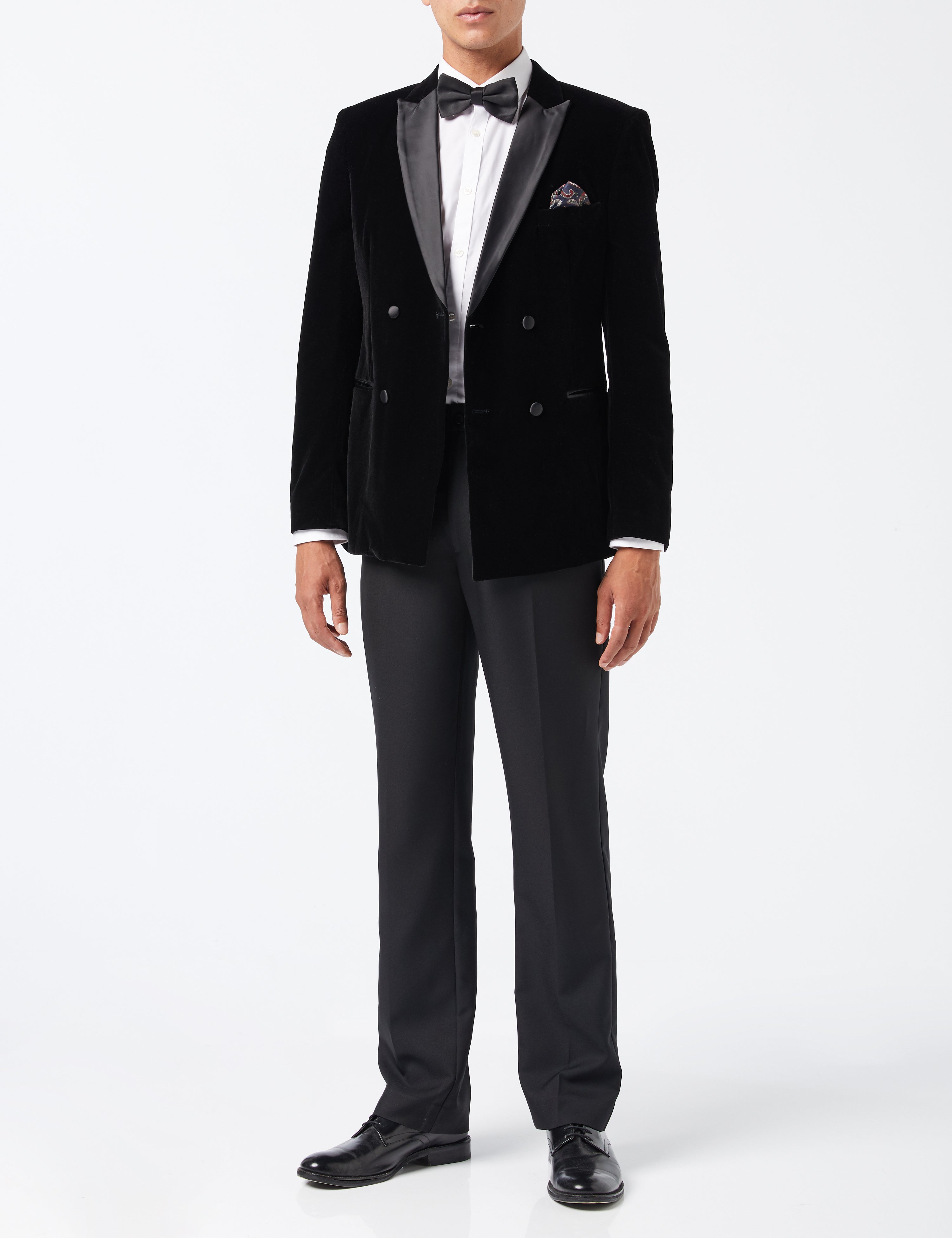 SMITH - TUXEDO VELVET DOUBLE BREASTED BLAZER