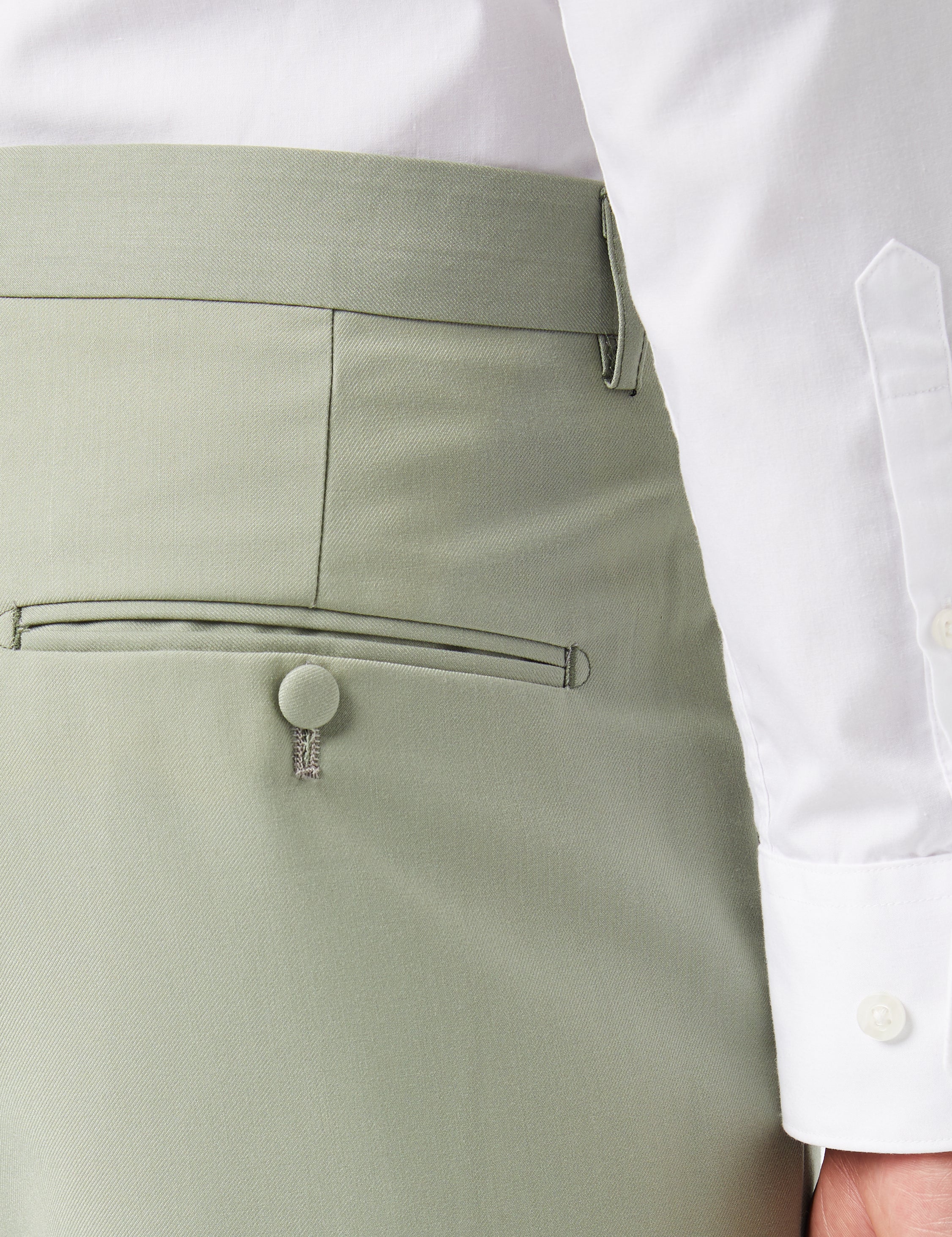 LETE-TAILORED FIT SUIT TROUSER IN GREEN