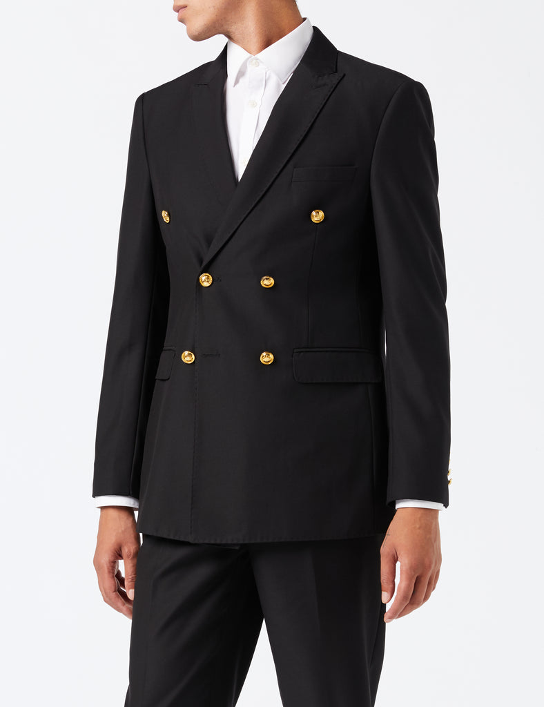 Black double breasted clearance suit