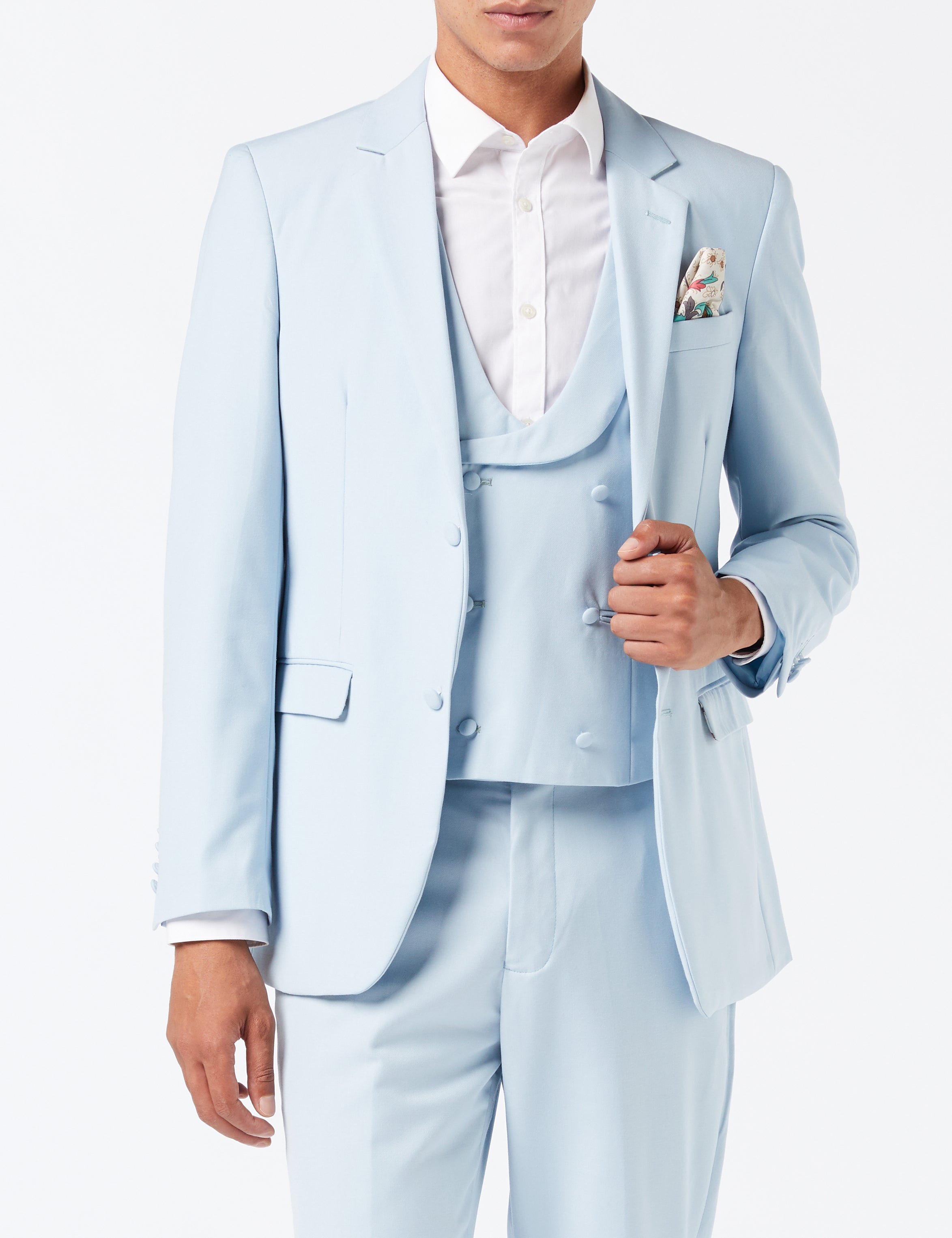 LETE - Pale Blue Summer Wedding Suit