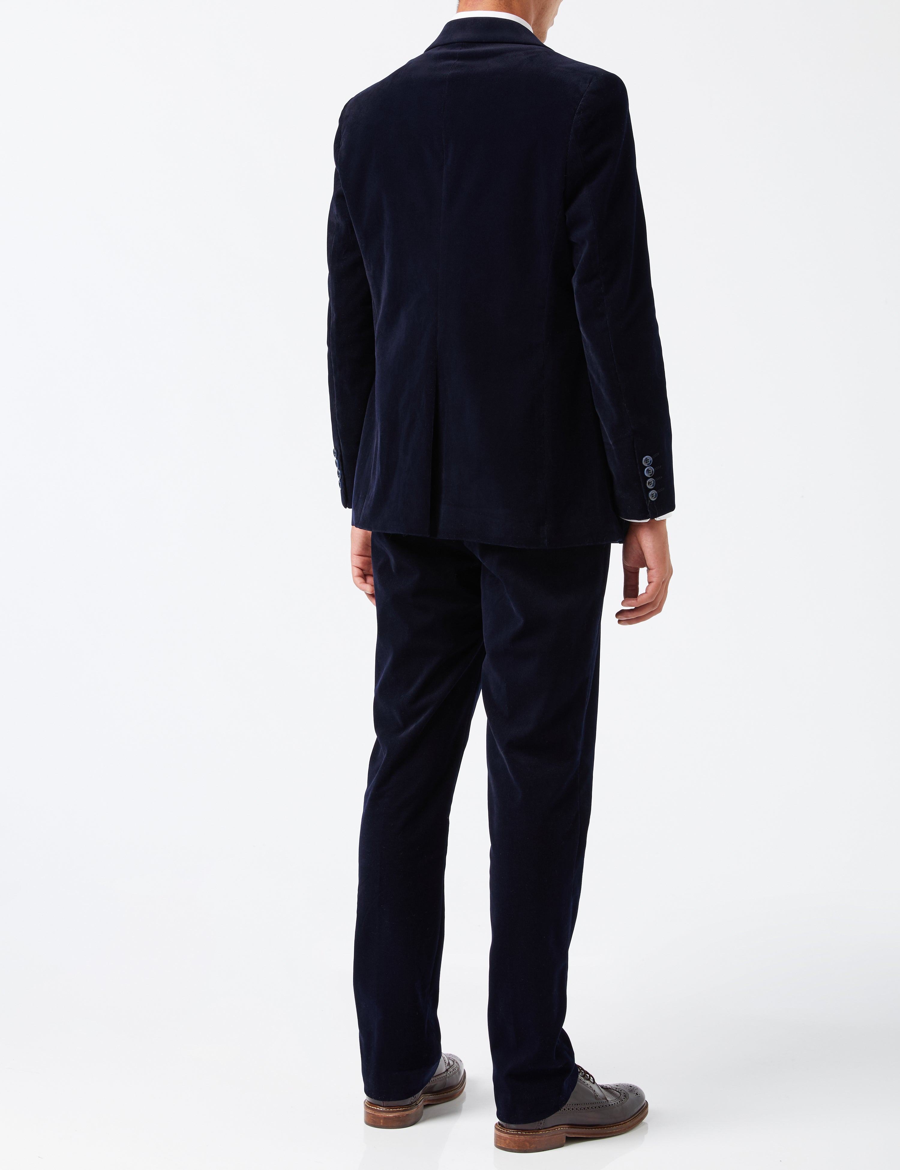 MATTHEW – MARINEBLAUER ZWEIREIHIGER ANZUG AUS CORD