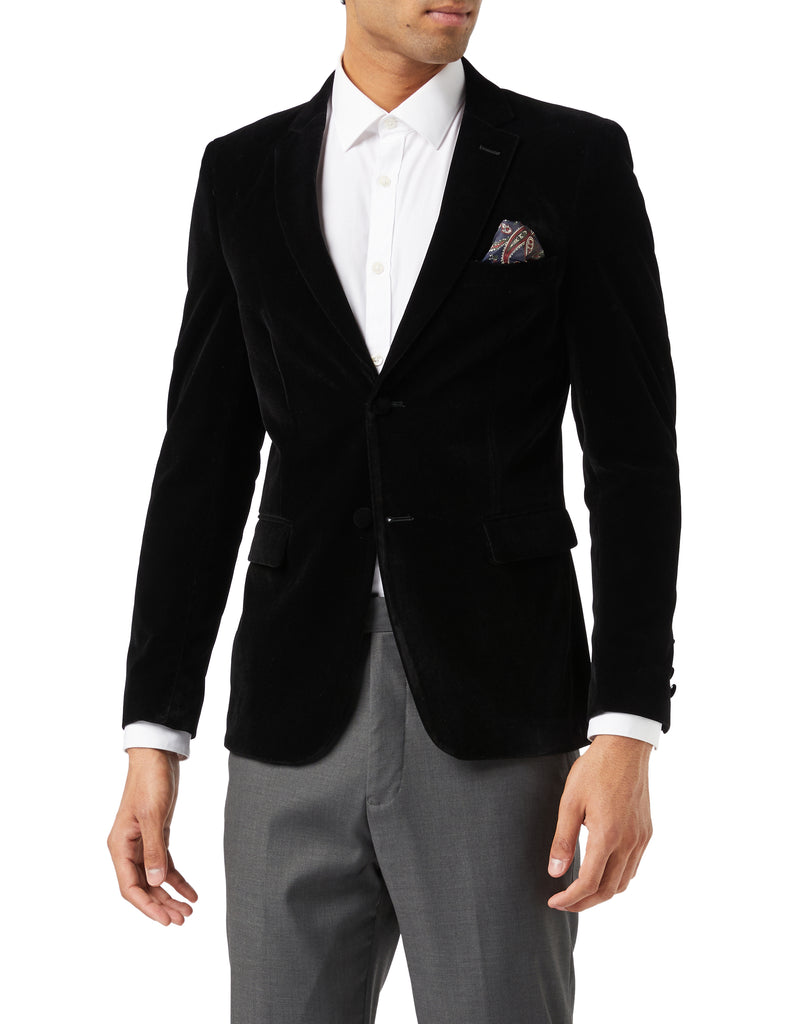 GARY BLACK VELVET BLAZER XPOSED