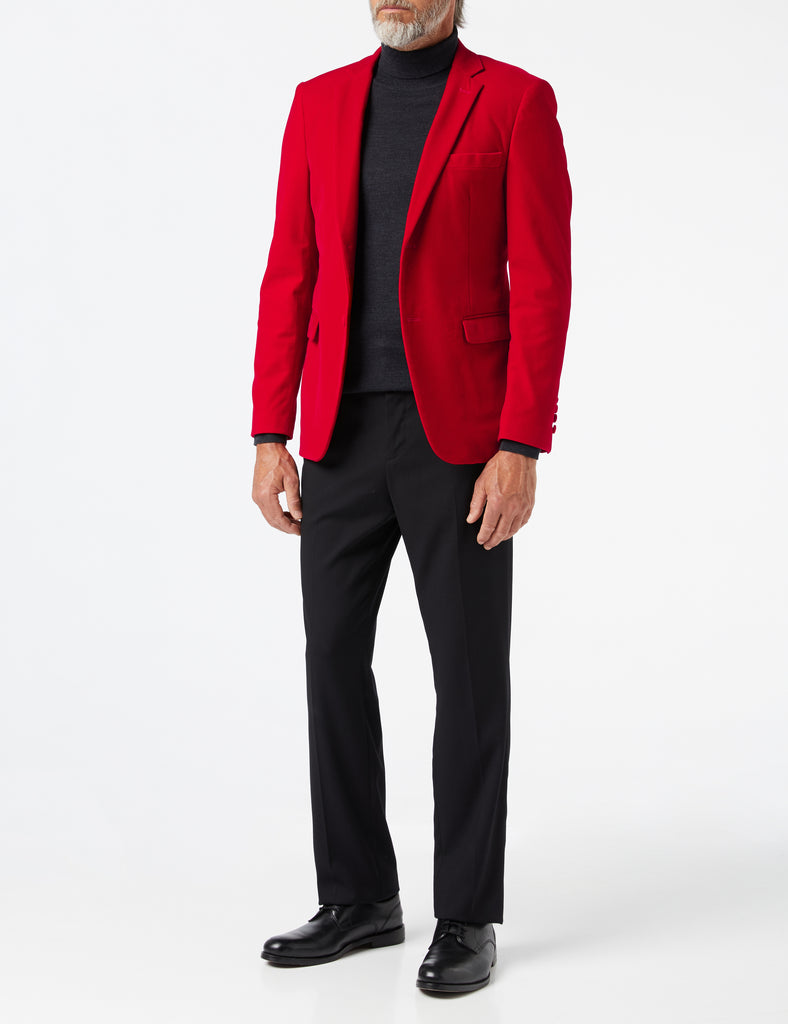 Black and red mens blazer clearance