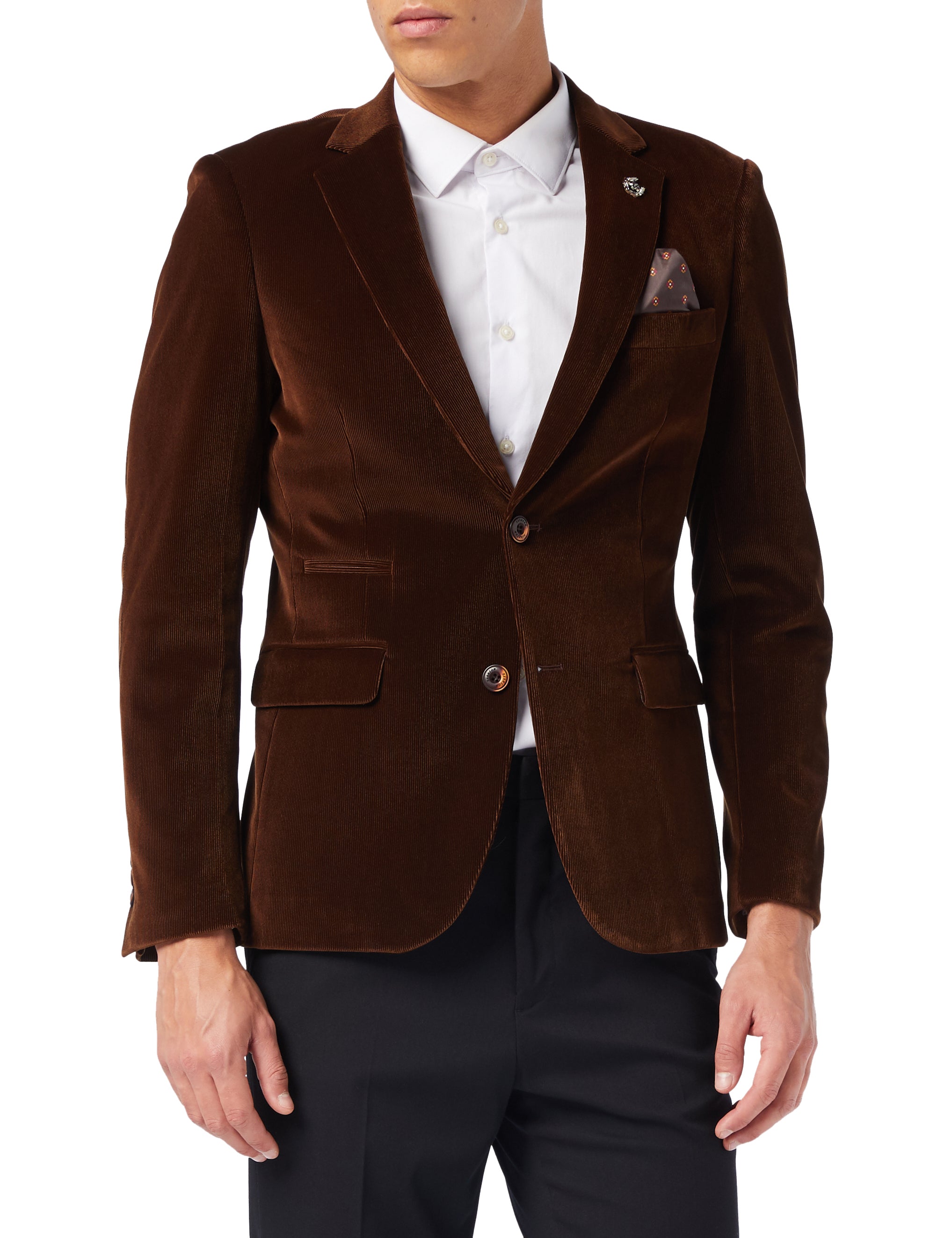Brown Corduroy Blazer Jacket