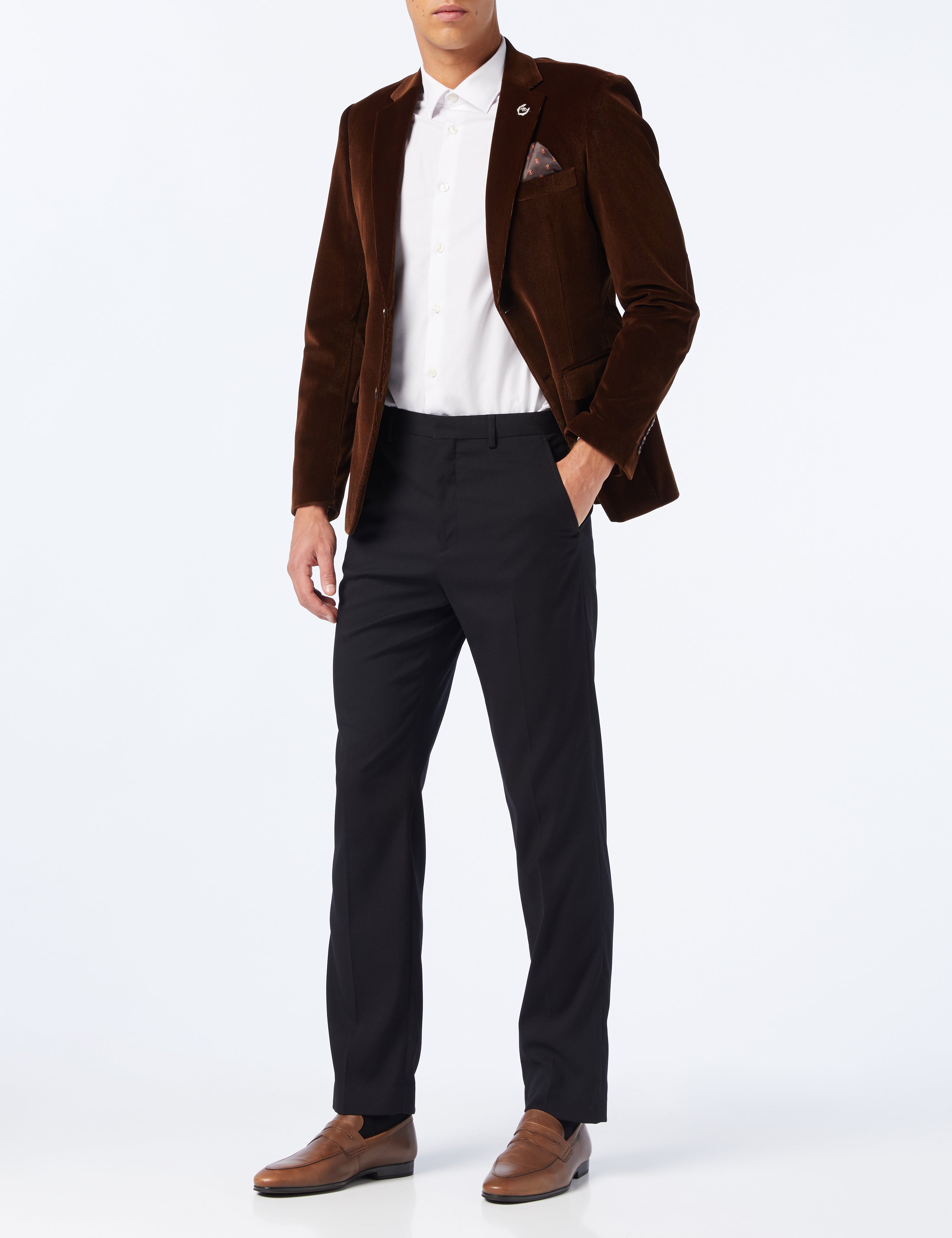 Brown Corduroy Blazer Jacket
