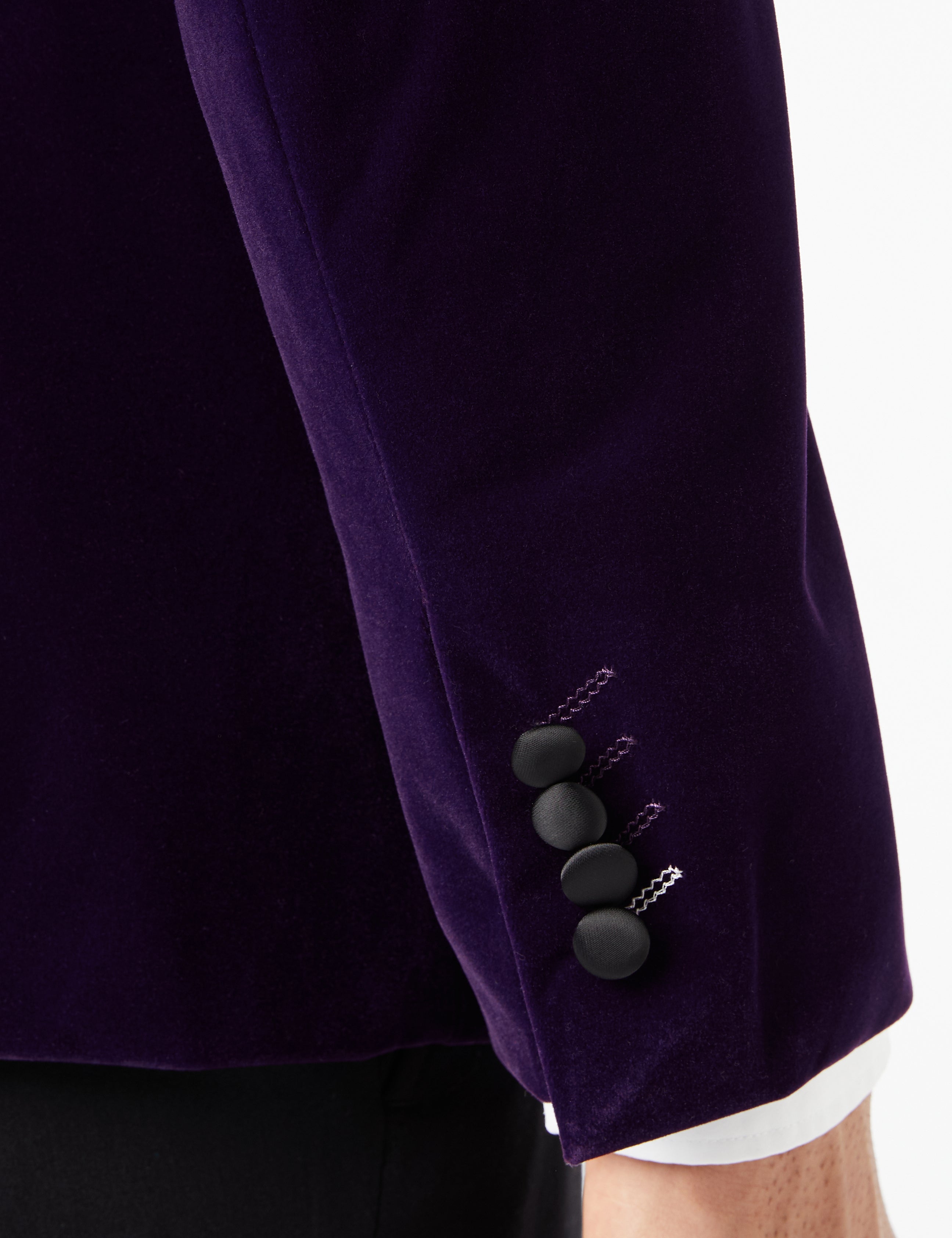 SMITH – Lila Smoking-Jacke aus weichem Samt