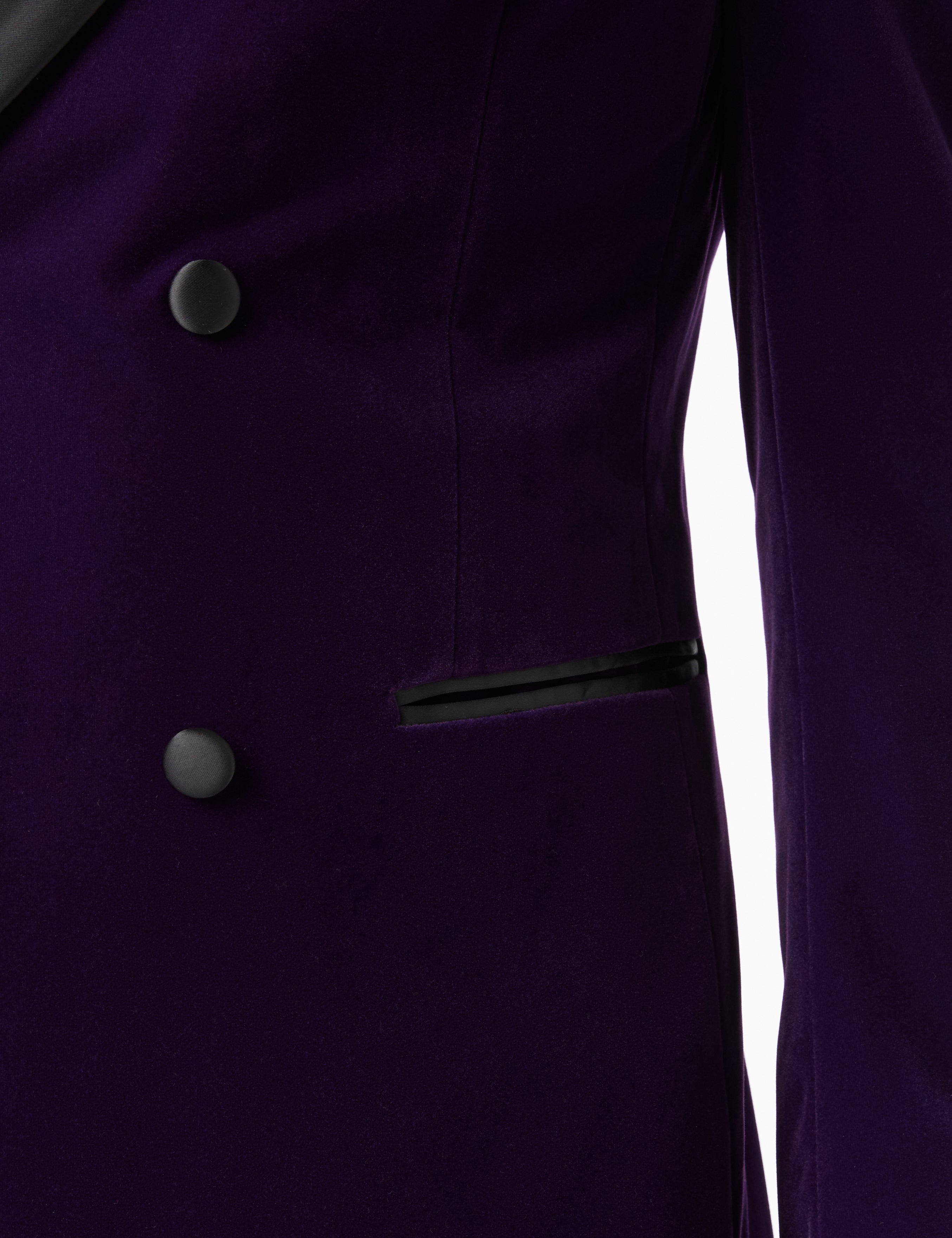 SMITH - Purple Soft Velvet Dinner Jacket