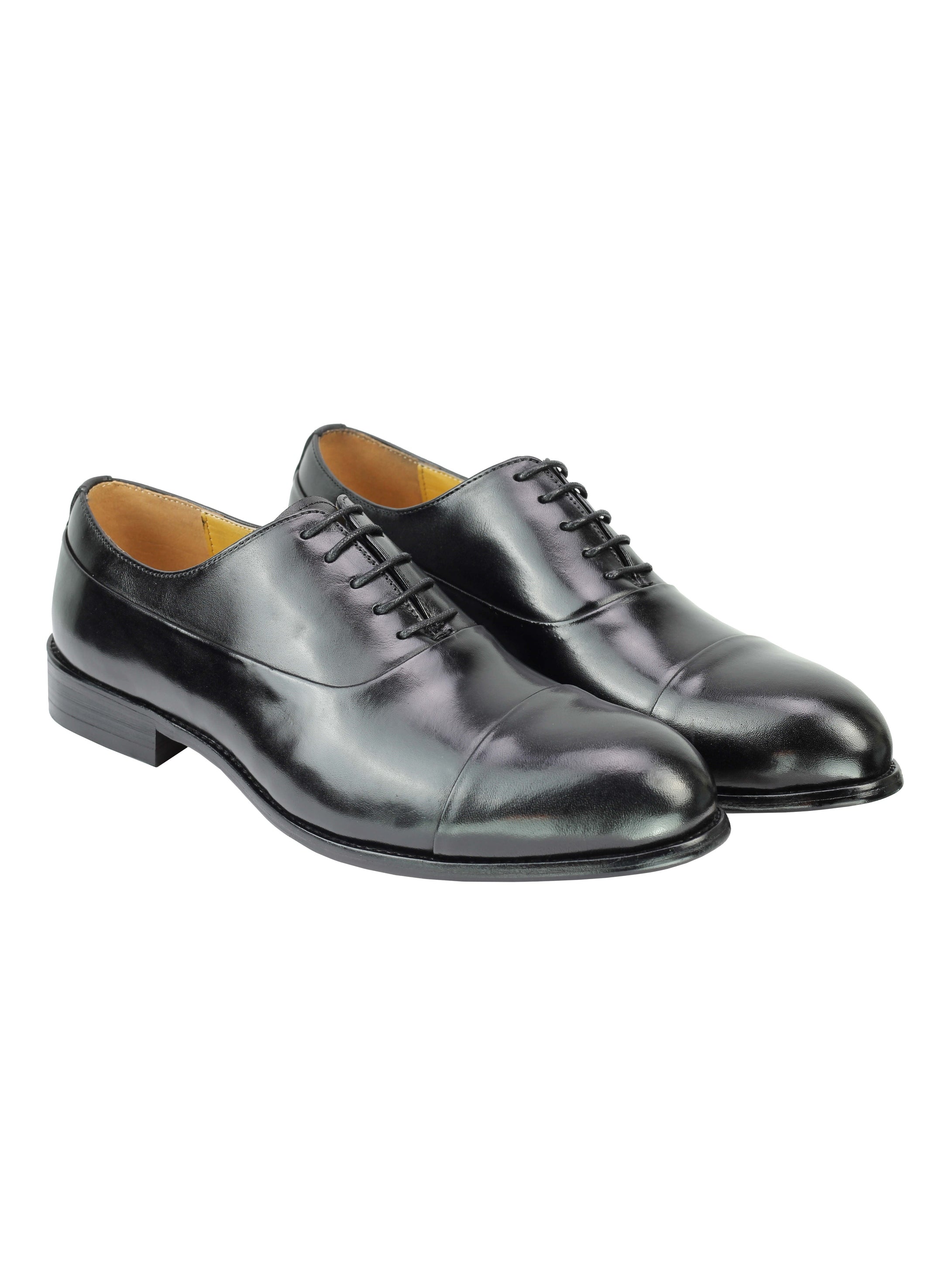Real Leather Formal Lace Up Black