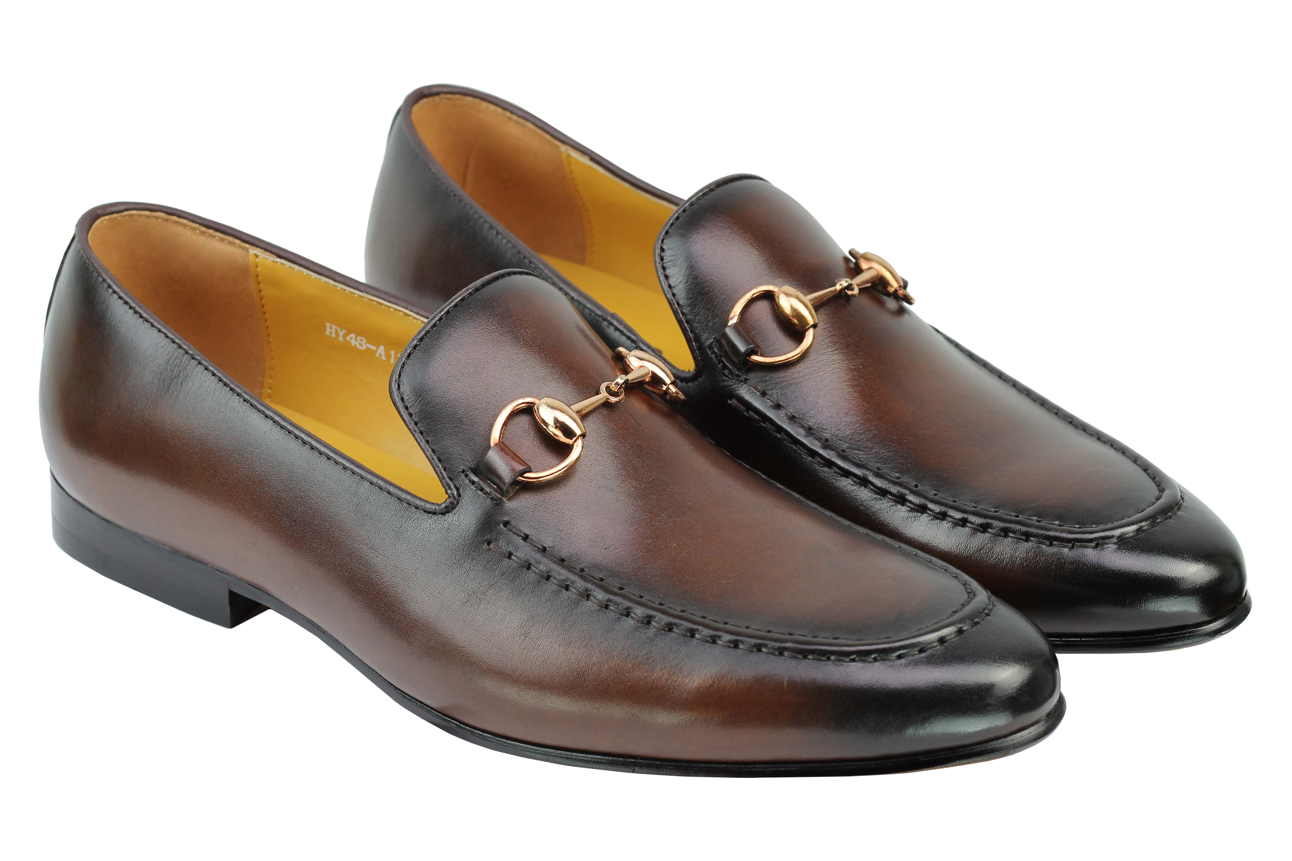 Real Leather Horse bit Snaffel Loafers