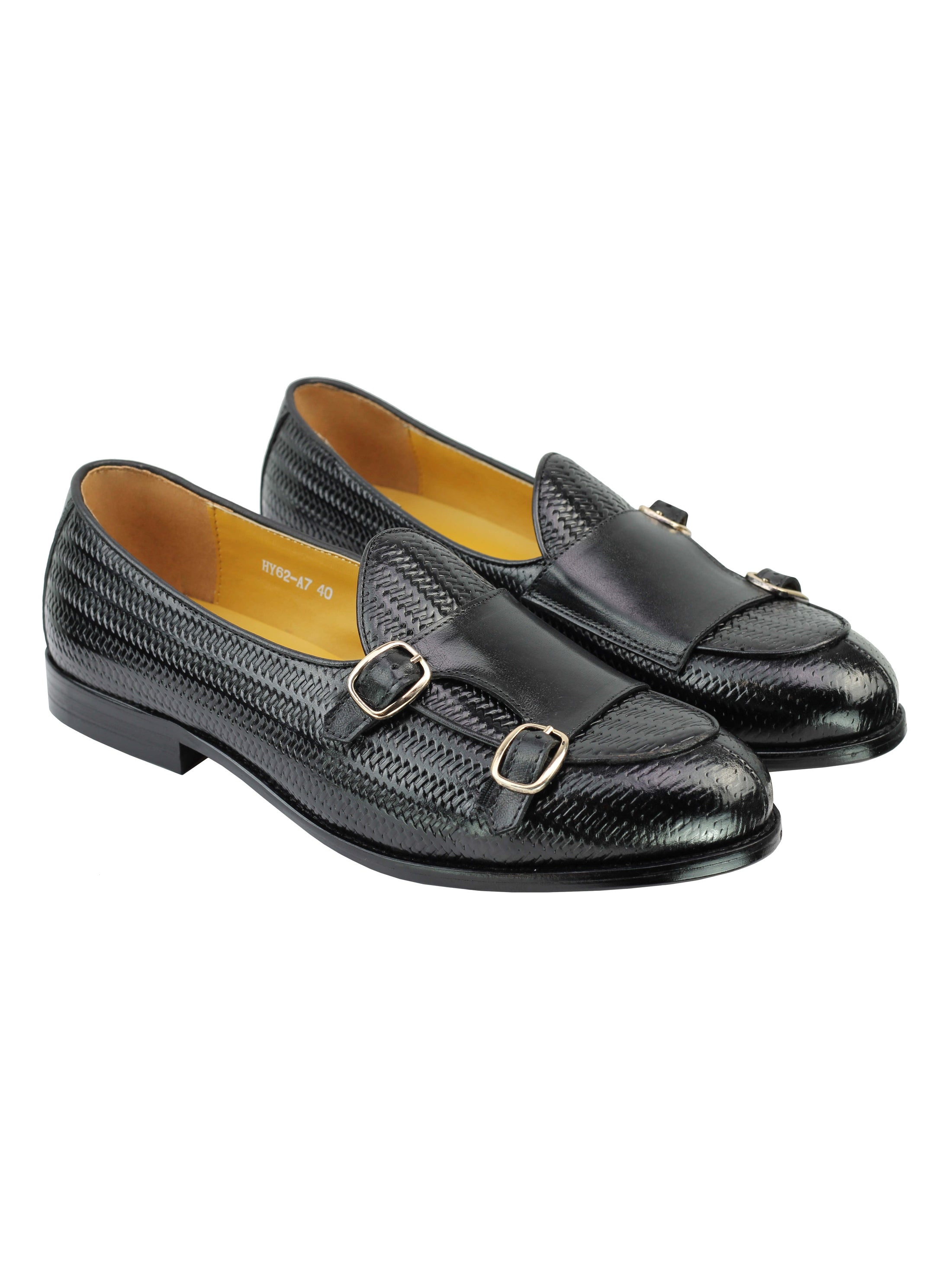 Real Leather Double Monk Strap Loafer