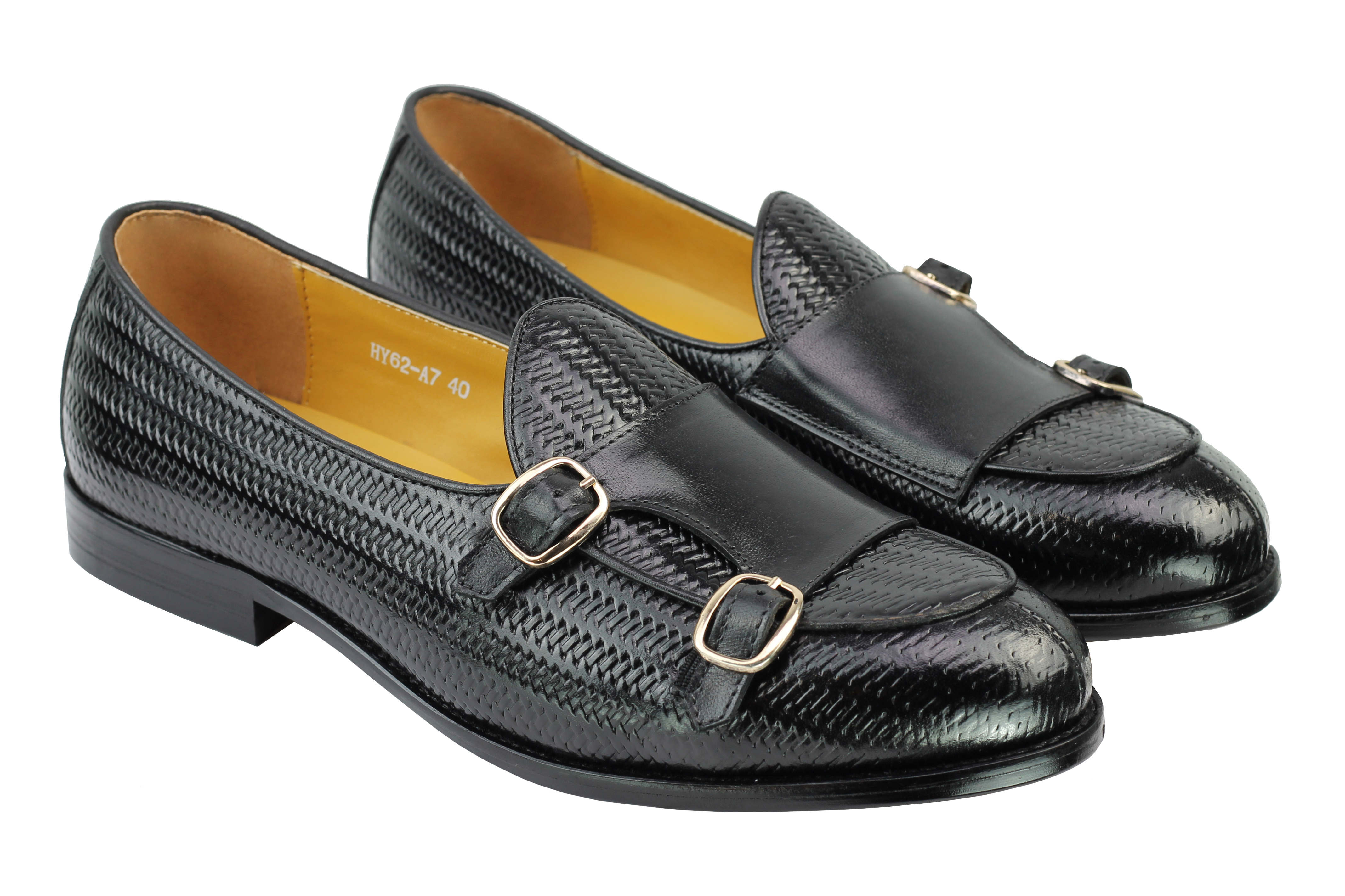 Real Leather Double Monk Strap Loafer