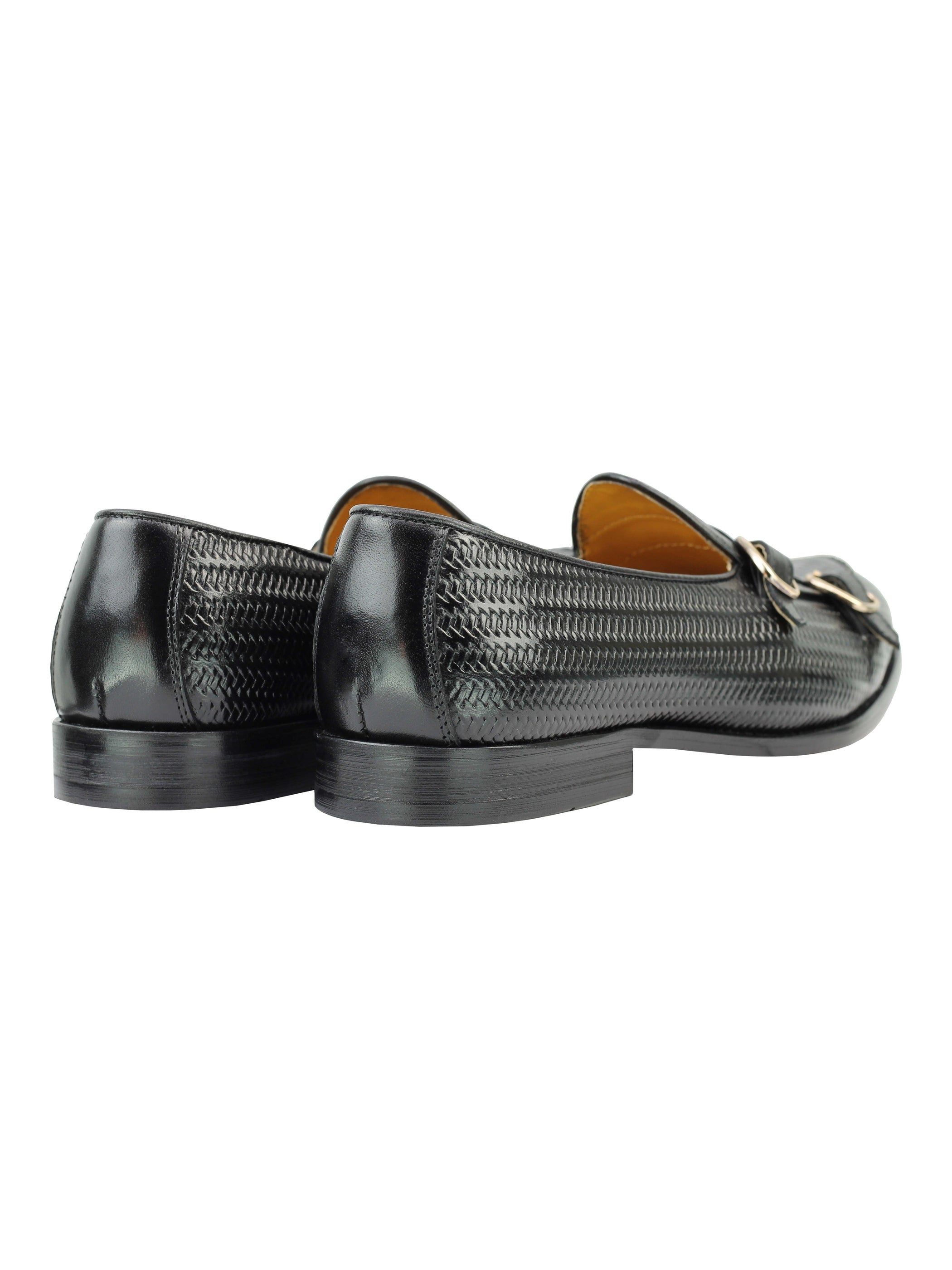 Real Leather Double Monk Strap Loafer