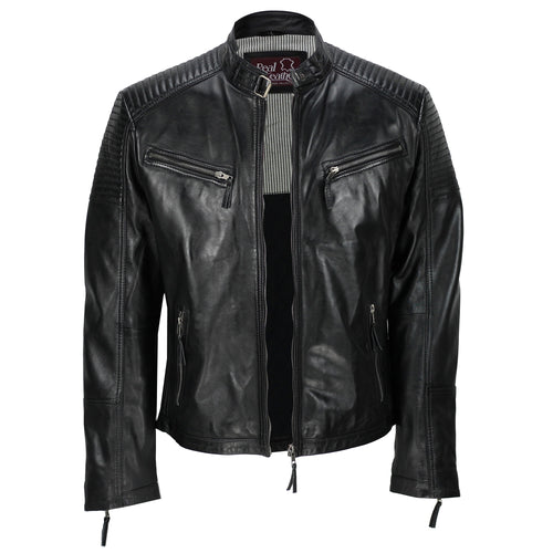 VESTE BIKER RÉTRO HOMME