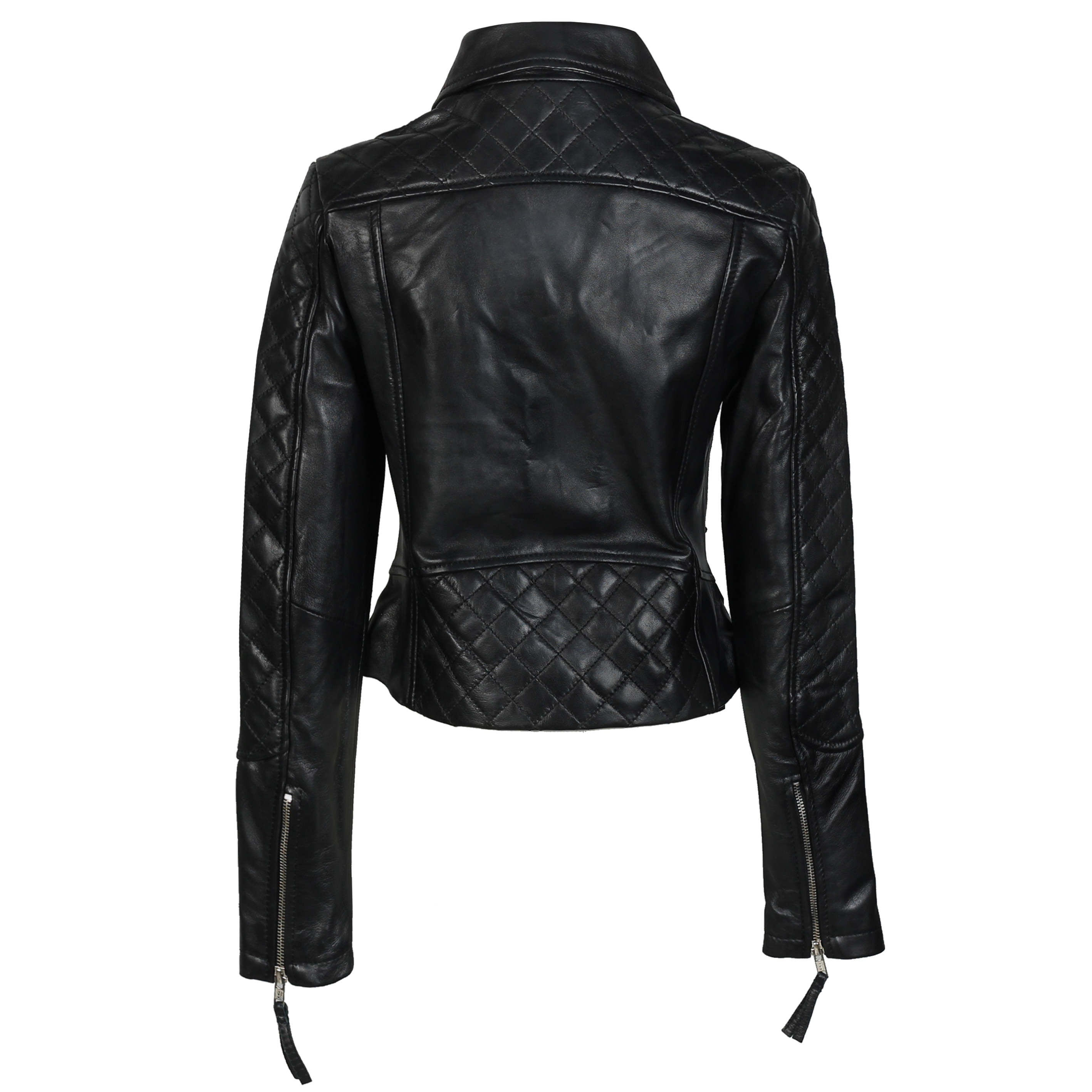 RETRO LEATHER JACKET IN BLACK