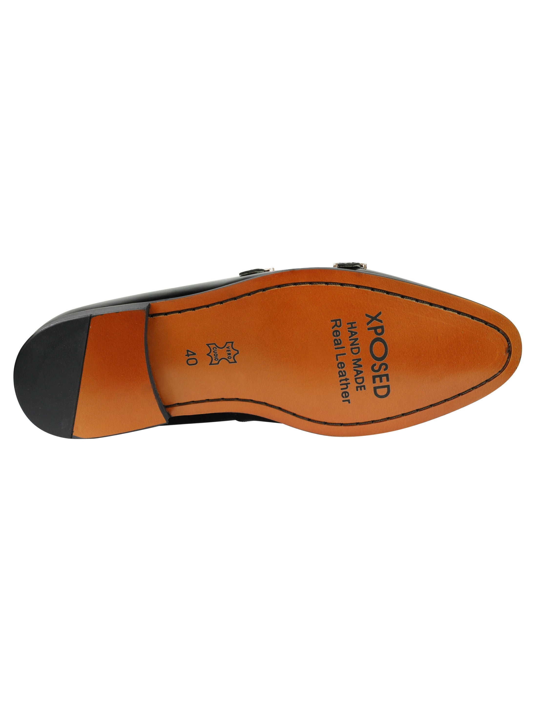 Real Leather Shiny Loafers Slip Ons