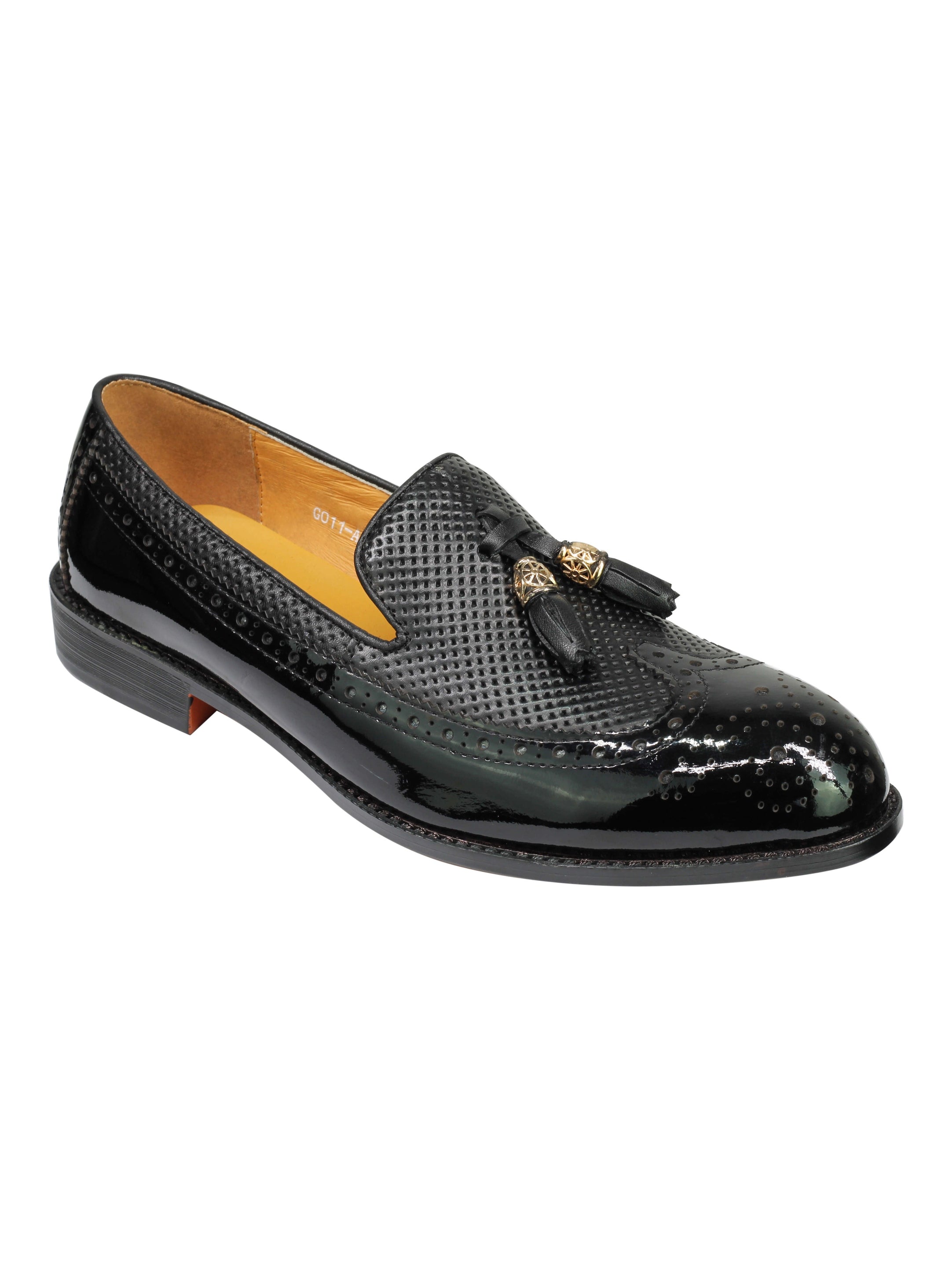 Real Leather Tassel Slip Brogue Loafers