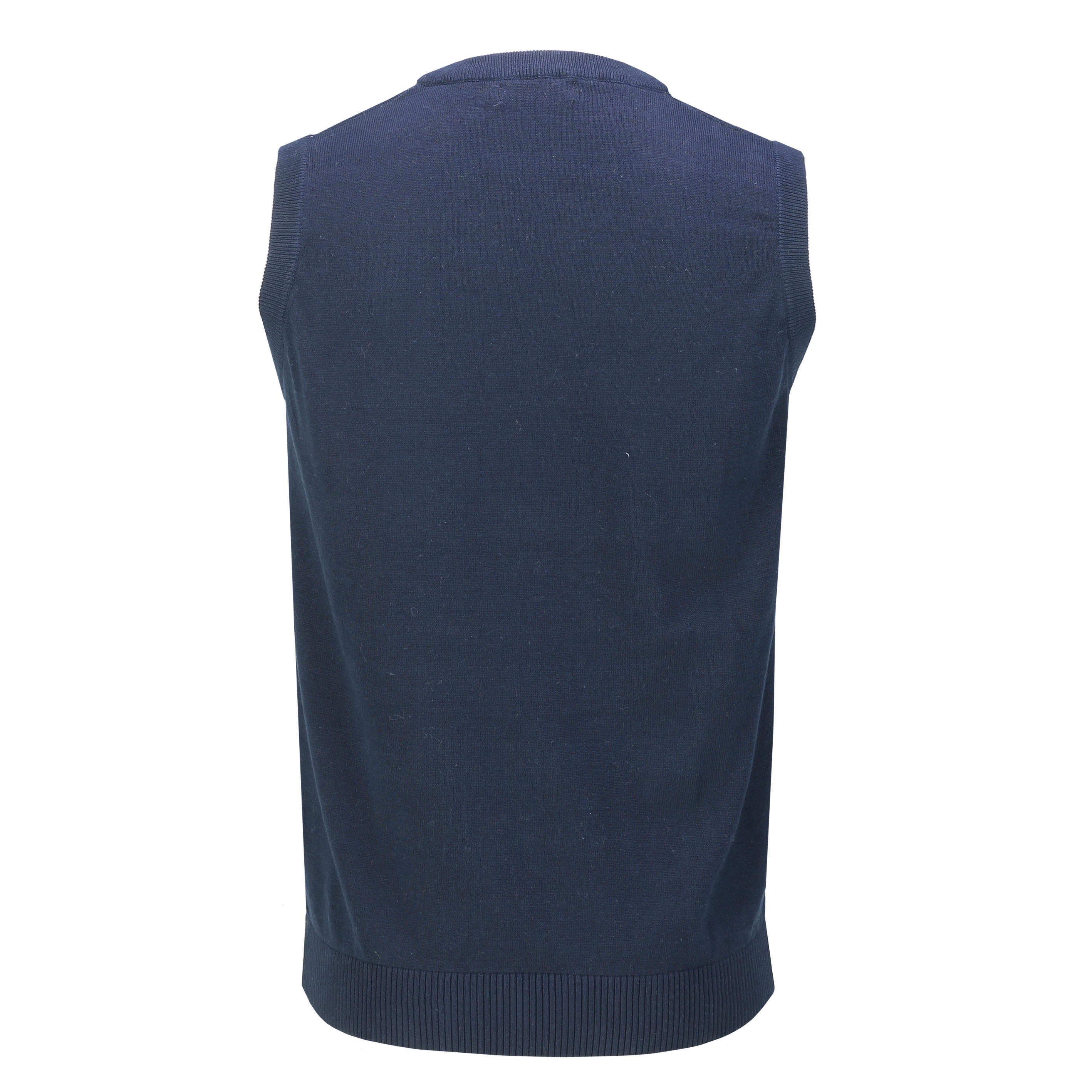 Sleeveless Argyle Golf V Neck Navy Jumper Vest