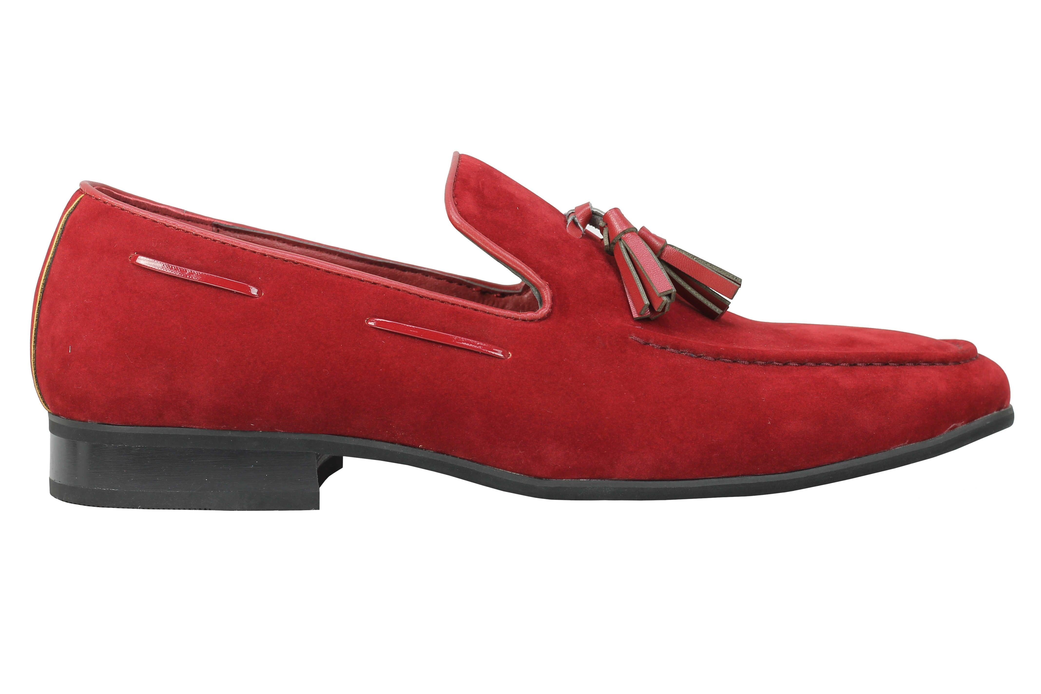 Faux Suede Leather Tassel Loafers