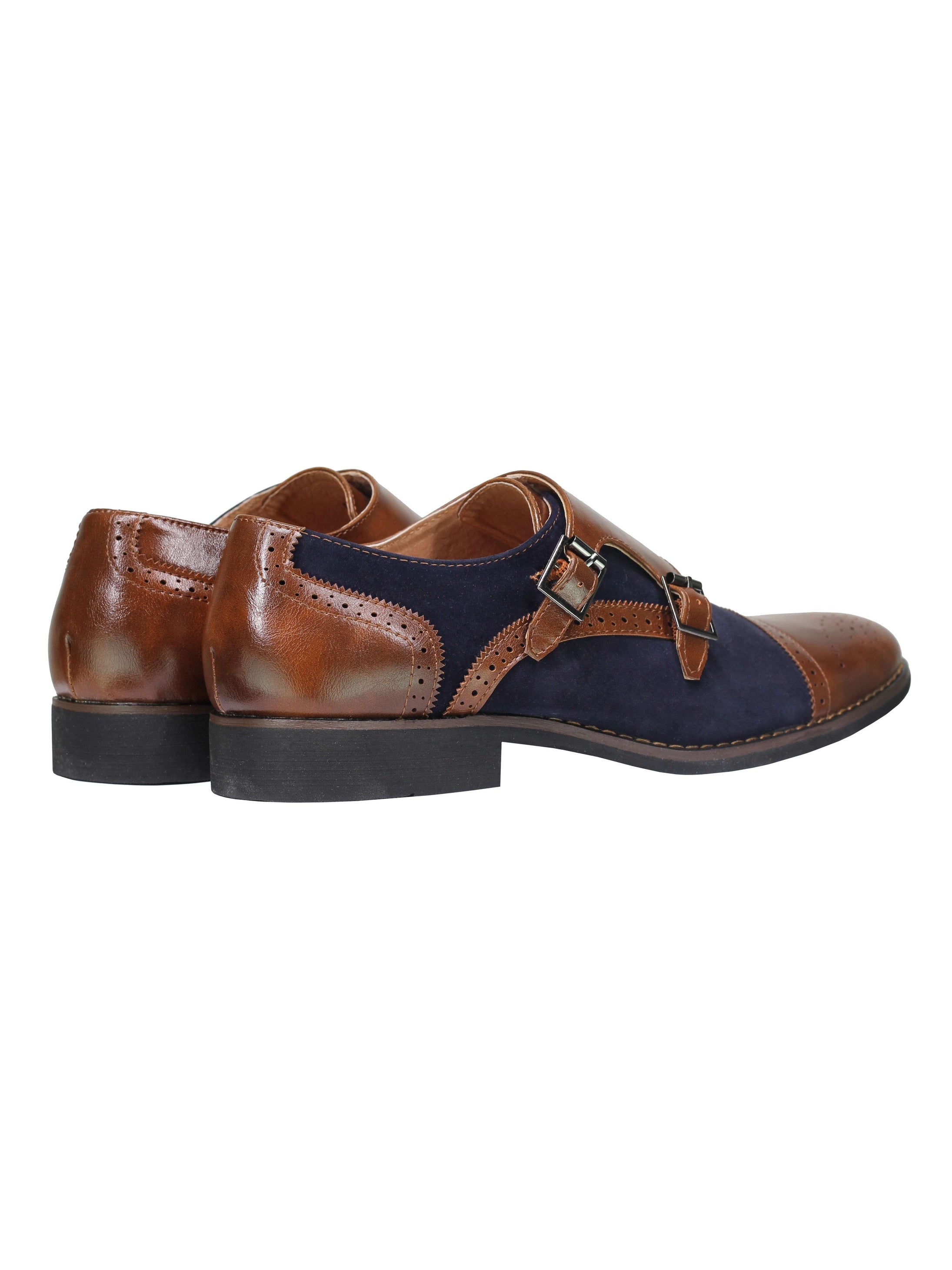 Suede Monk Strap Shoes