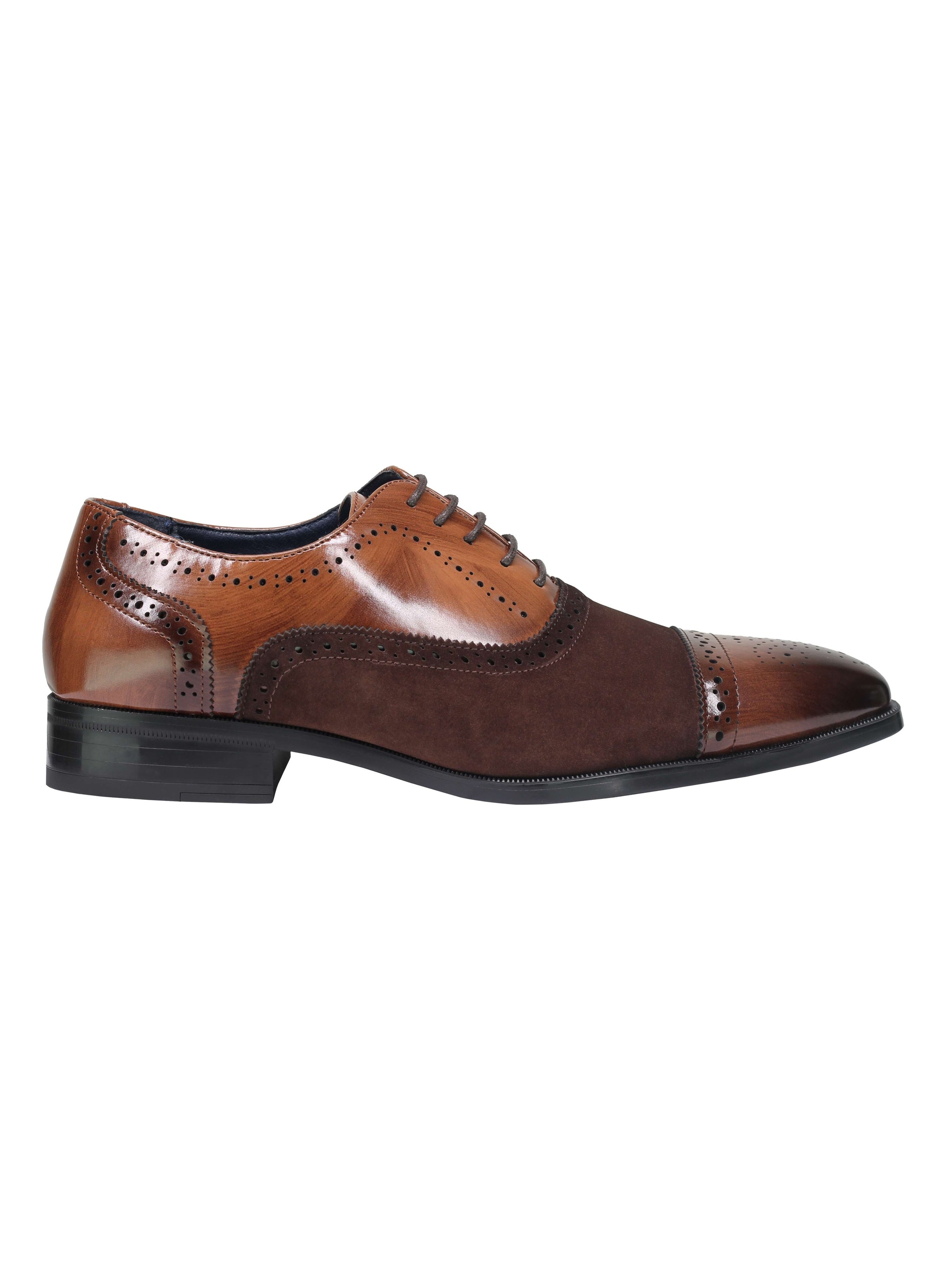 Brogue Suede Leather Oxford Lace Up