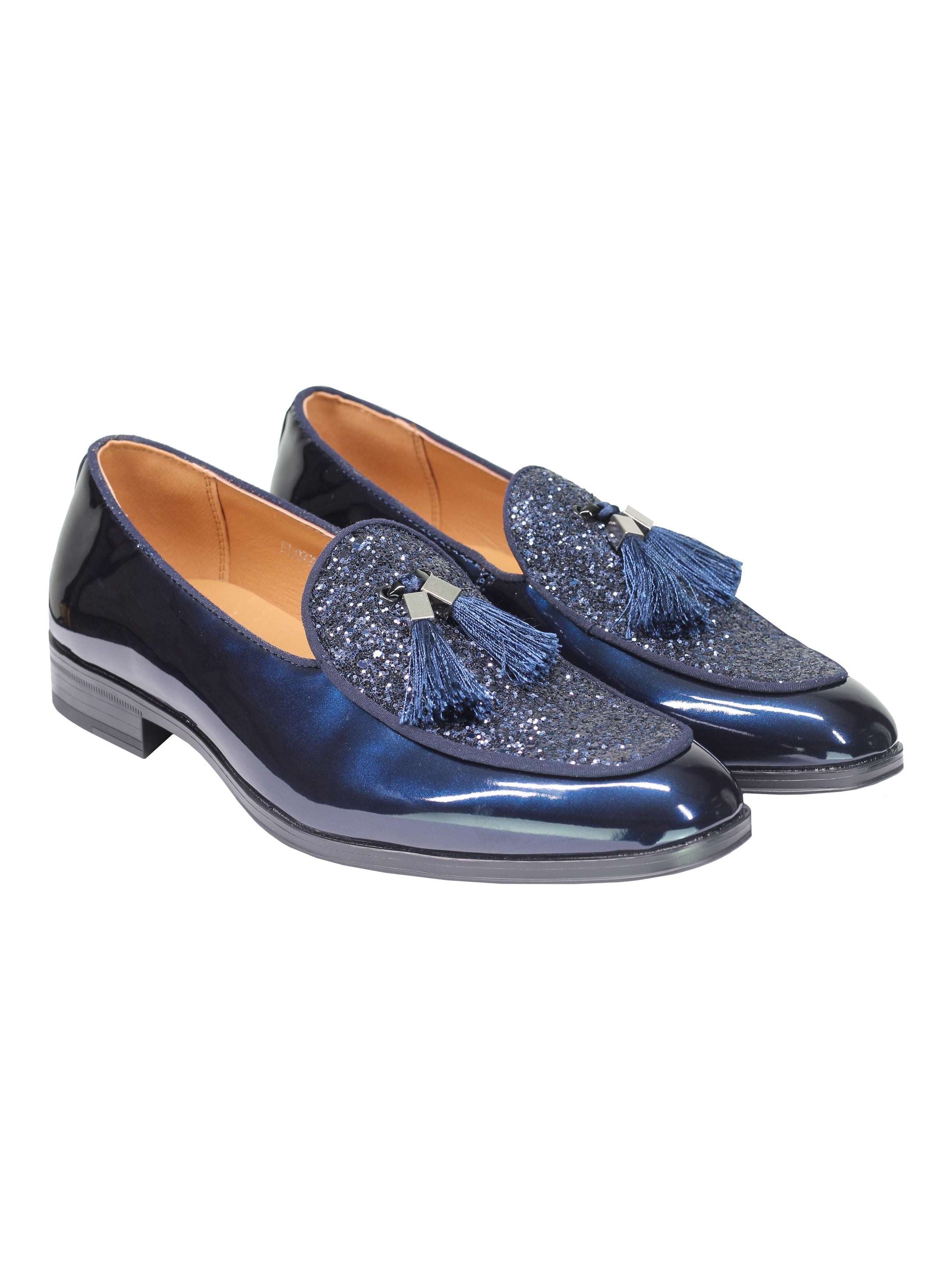 Glitter Shiny Tassel Loafers