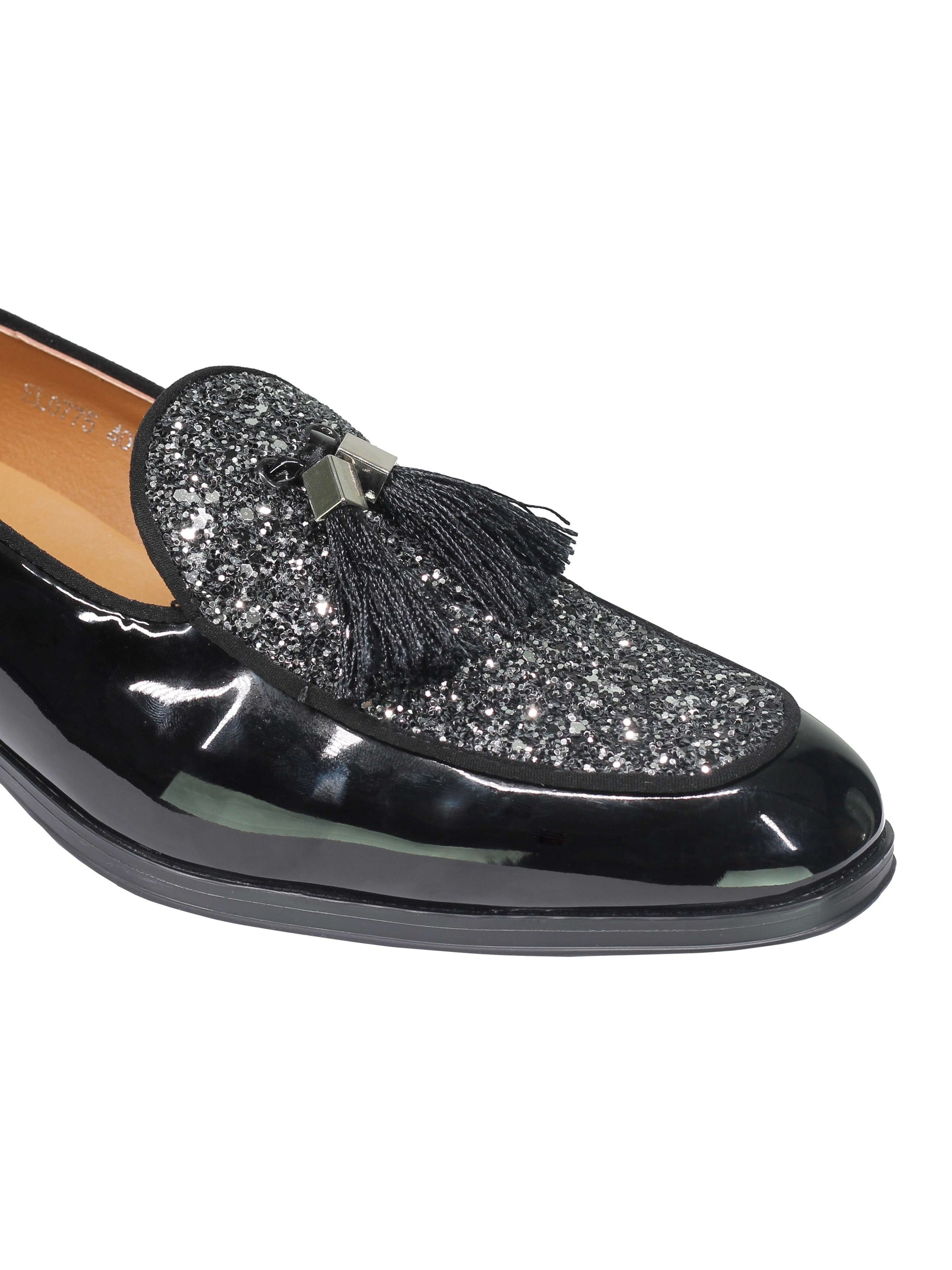 Glitter Shiny Tassel Loafers