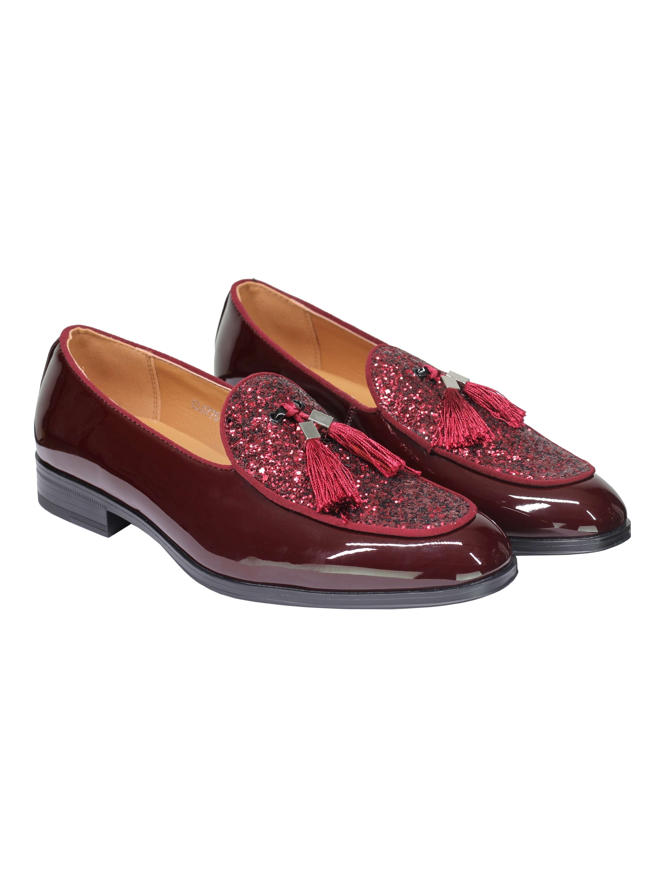 Glitter Shiny Tassel Loafers