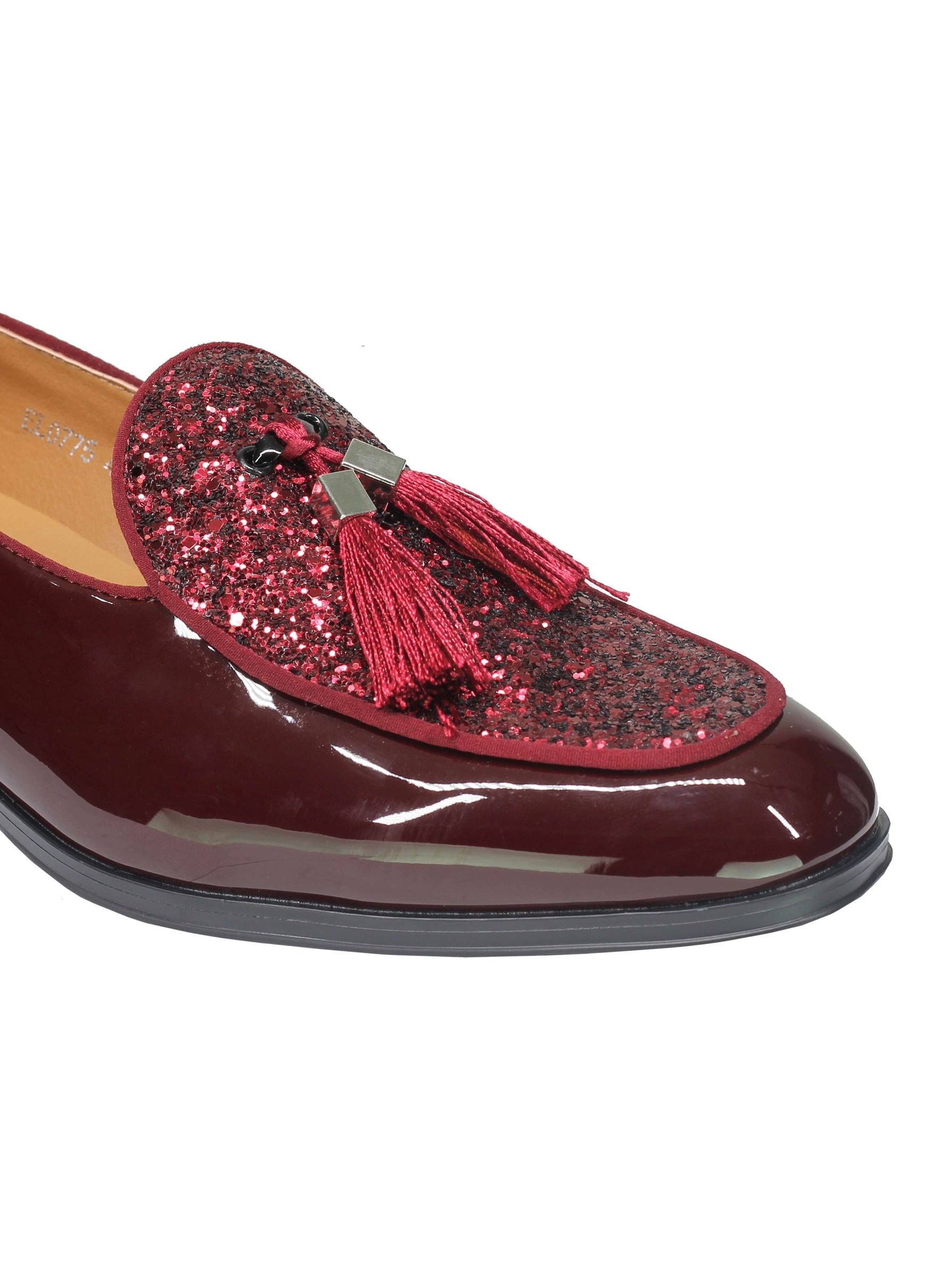 Glitter Shiny Tassel Loafers