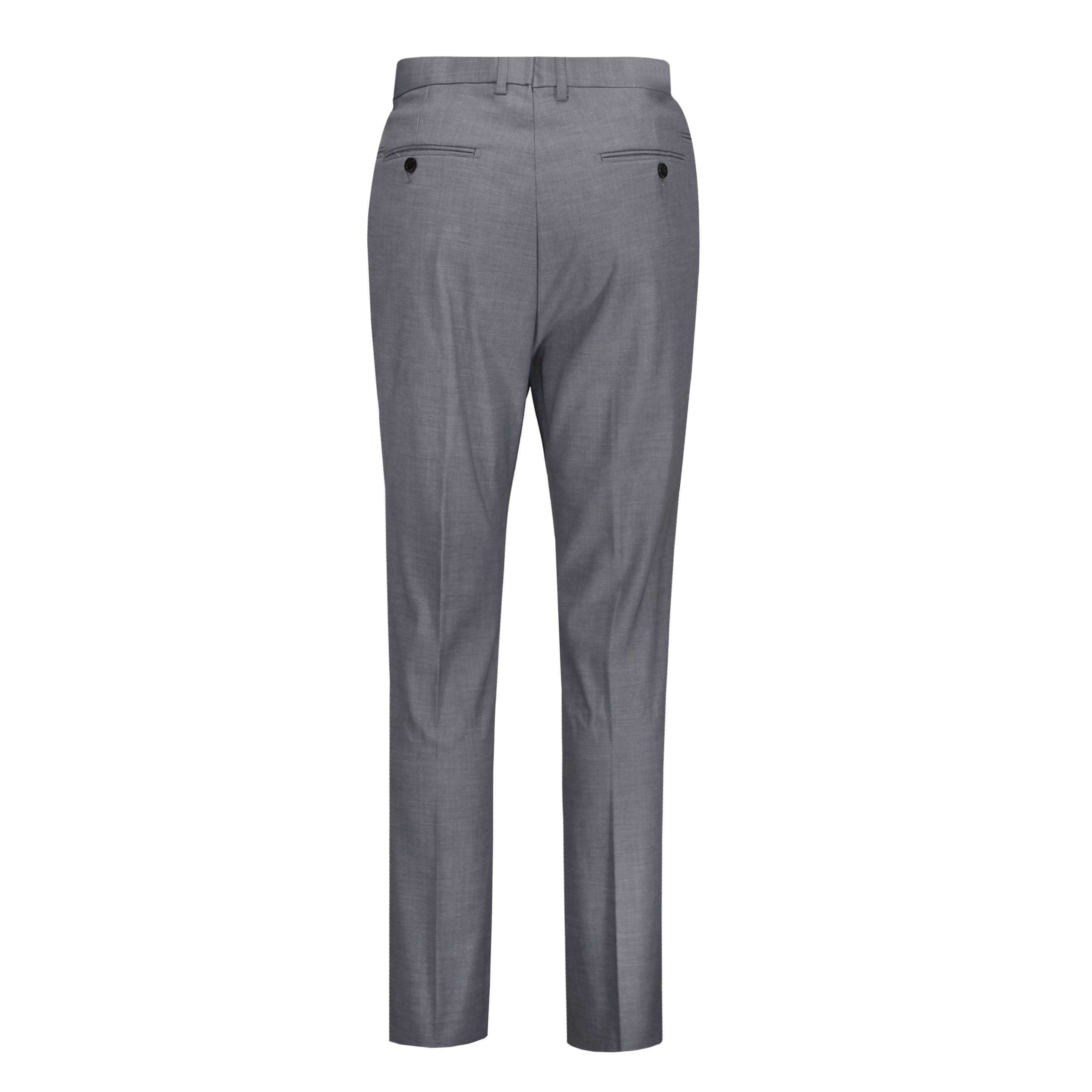 GRAHAM - GREY PLAIN TROUSERS