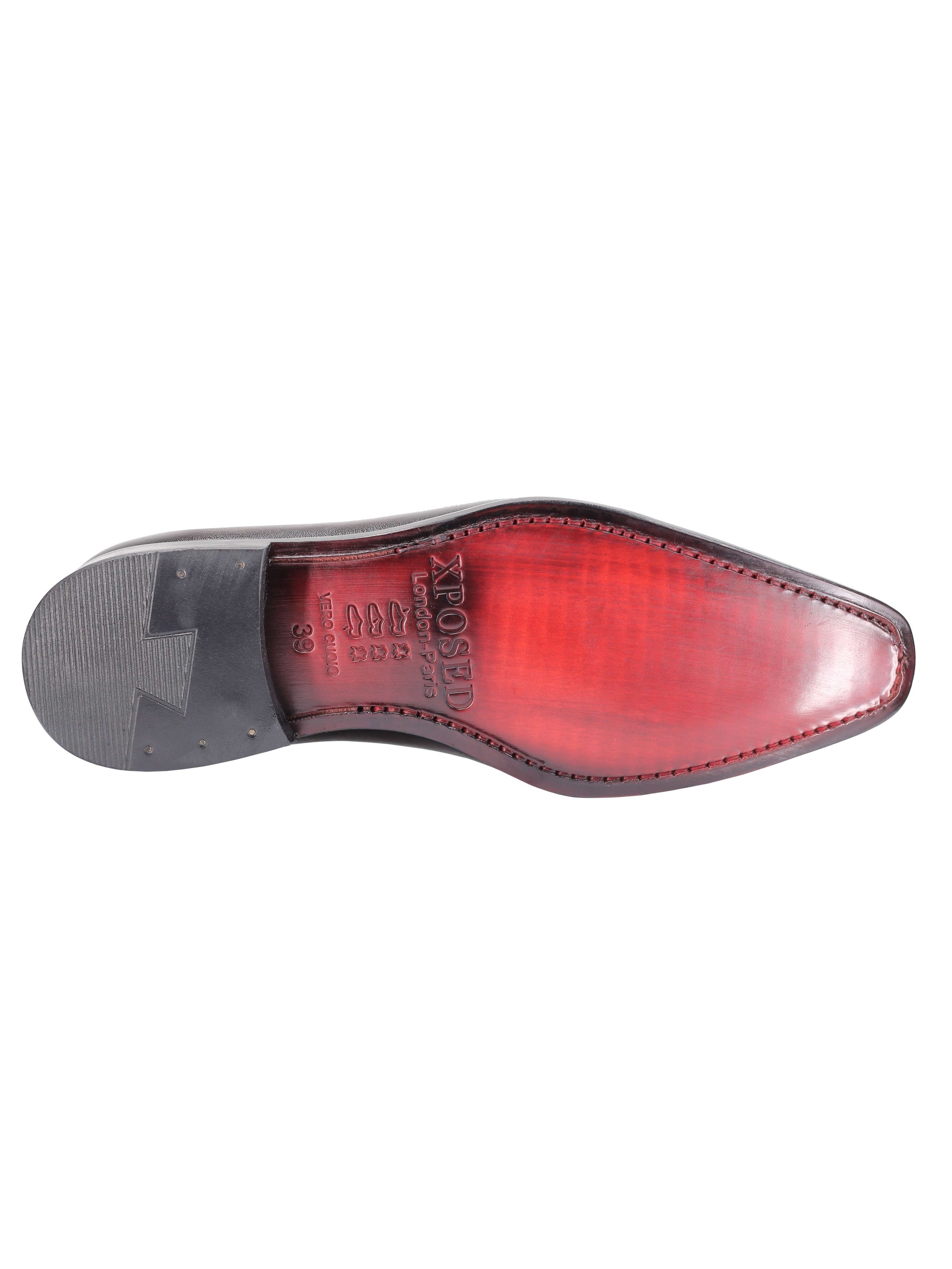 CHAUSSURES À LACETS EN CUIR DE VEAU WHOLECUT OXFORD MARRON