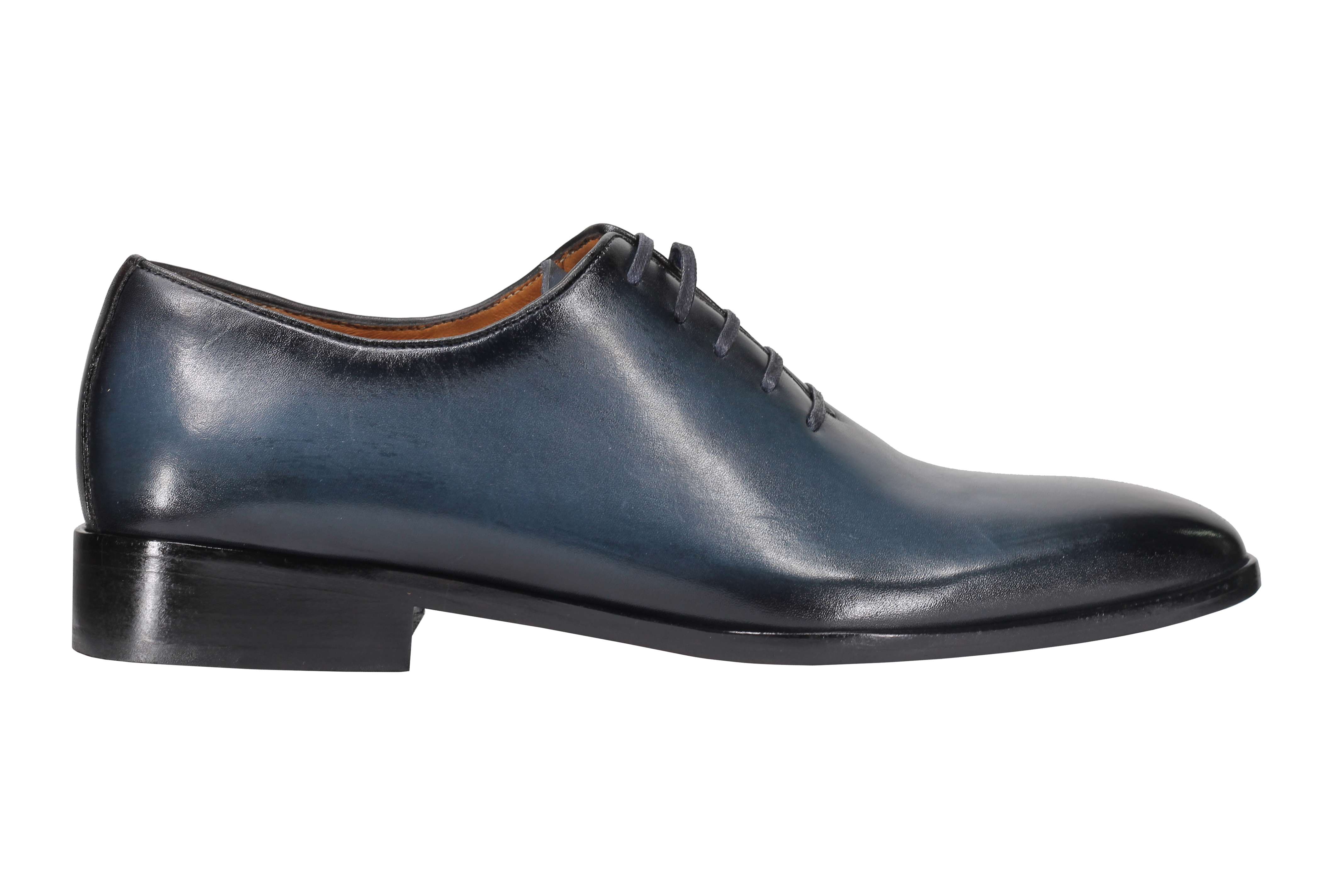 CALF LEATHER WHOLECUT OXFORD LACE UP SHOES