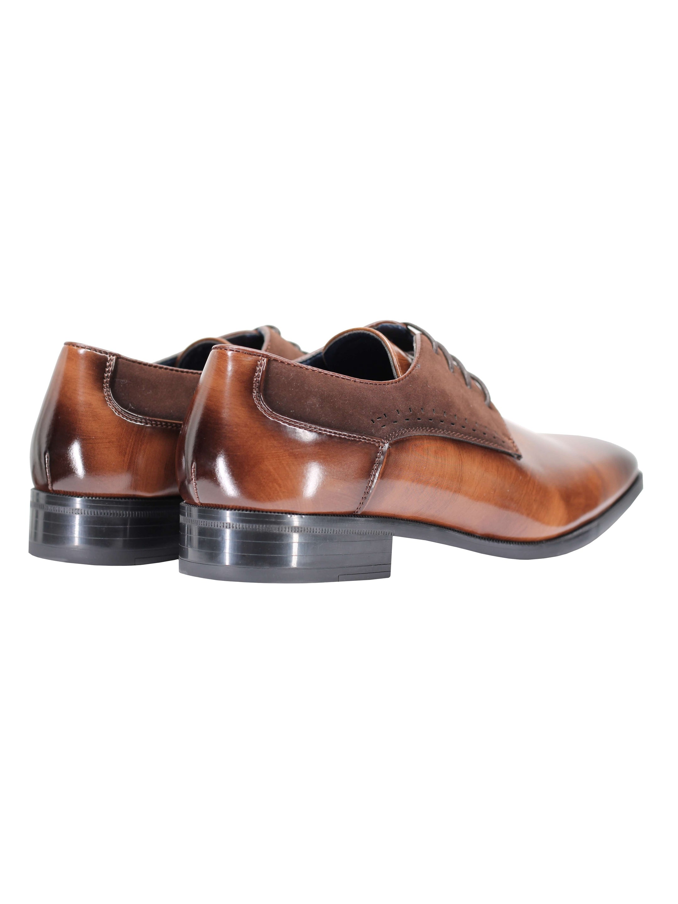 DERBY 2 TONE LEATHER LACE UP SHOES