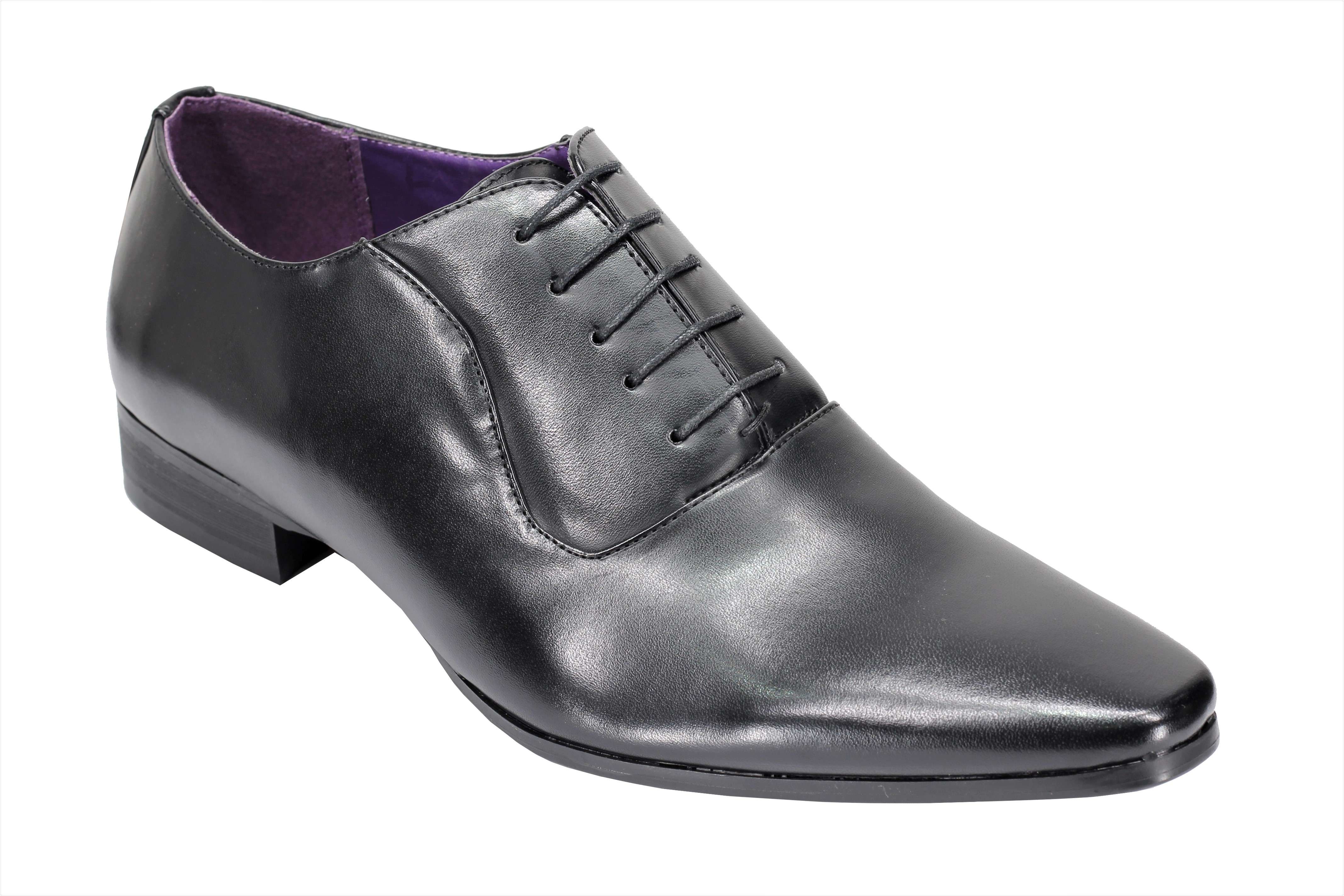 OXFORD LACE UP FAUX LEATHER SHOES