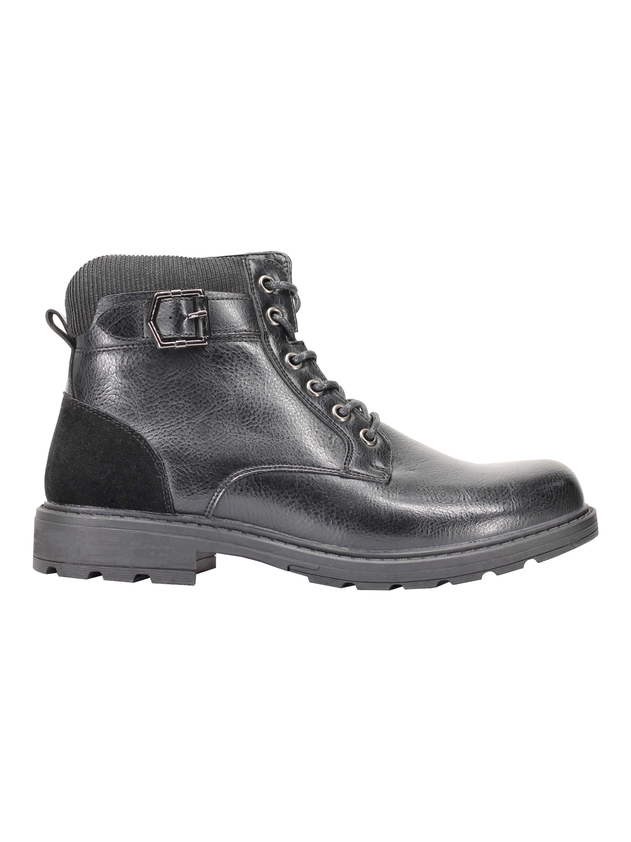 BOTTINES À LACETS AVEC ZIP