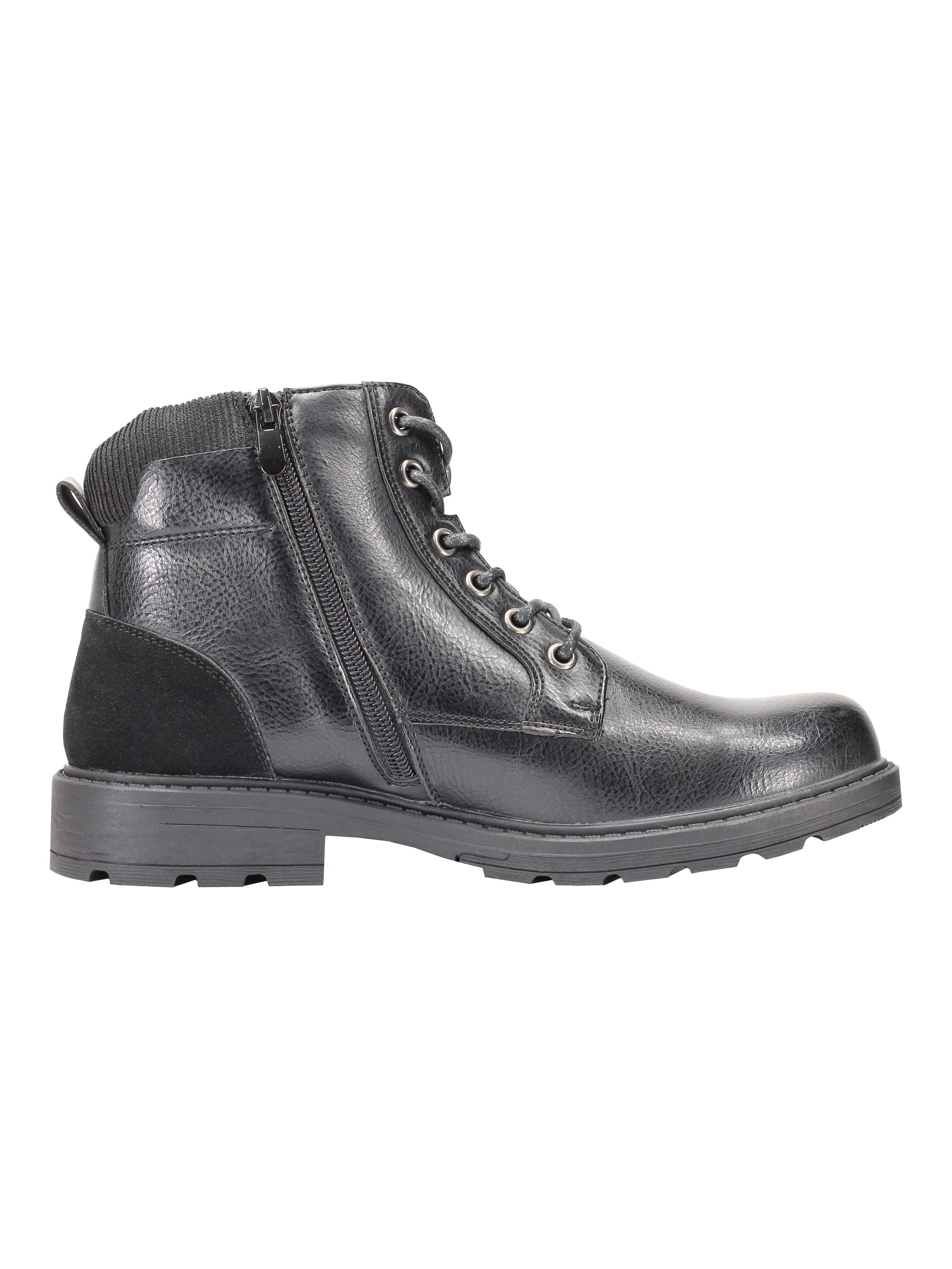 BOTTINES À LACETS AVEC ZIP
