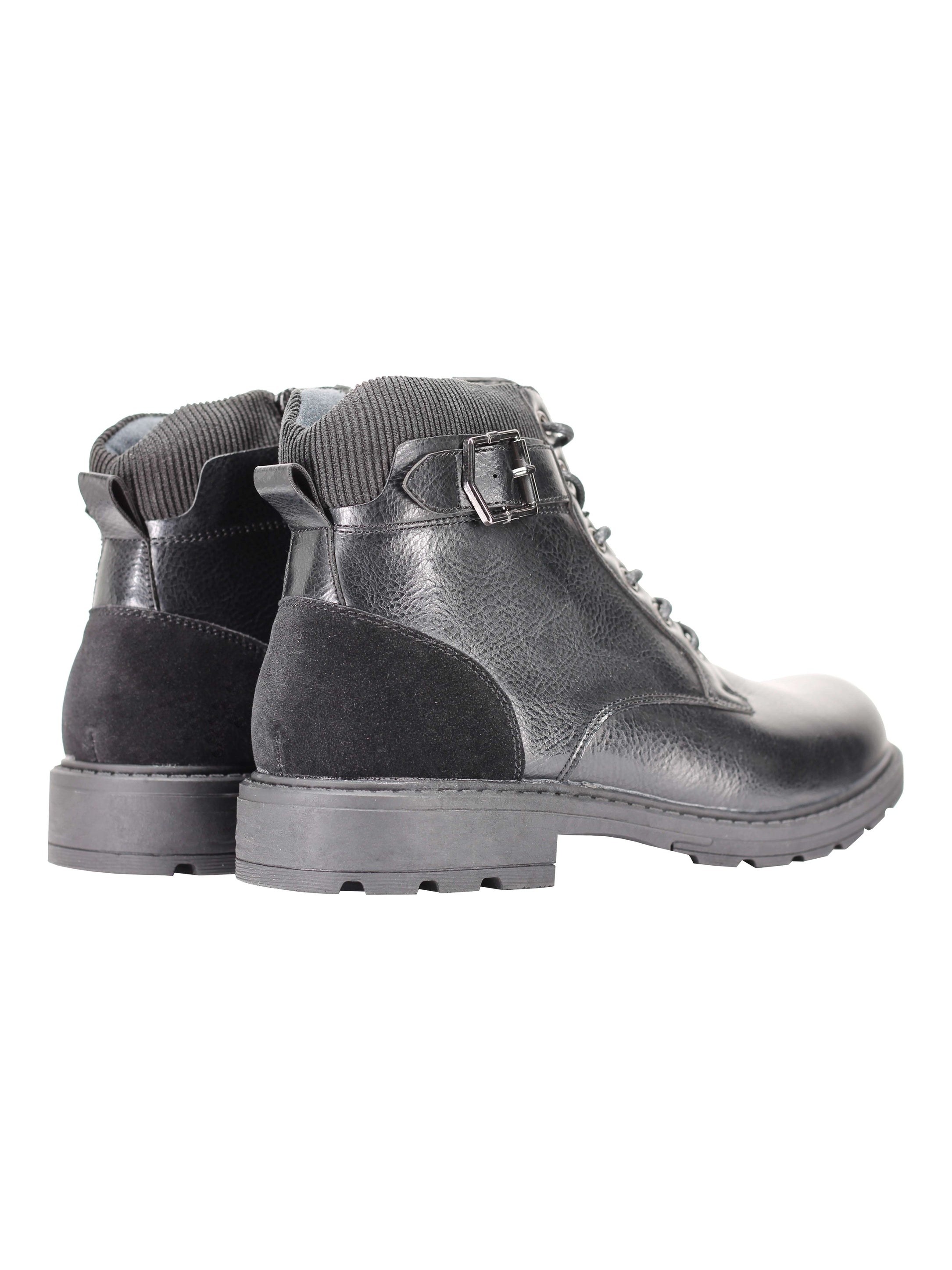 BOTTINES À LACETS AVEC ZIP