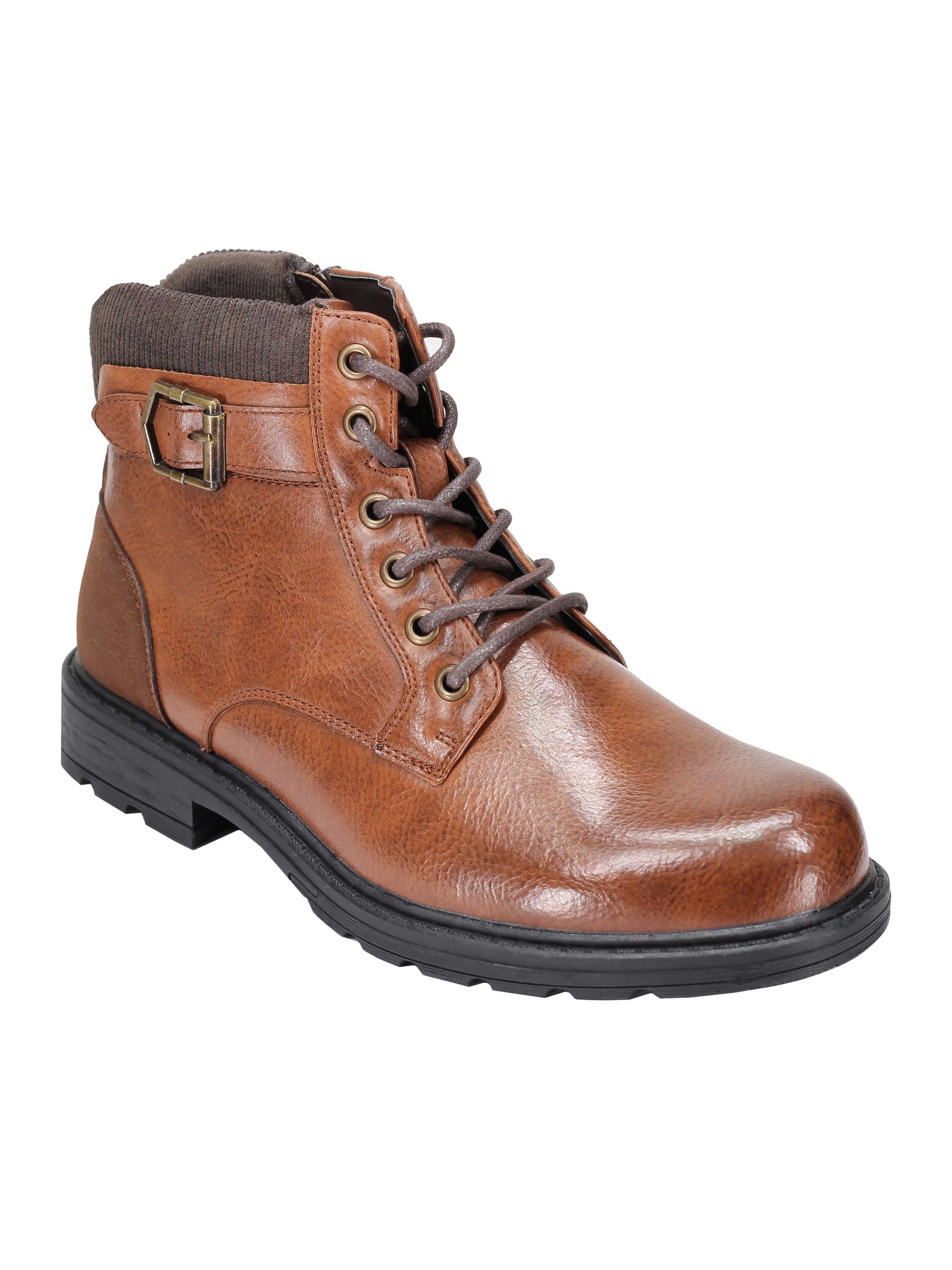 BOTTINES À LACETS AVEC ZIP